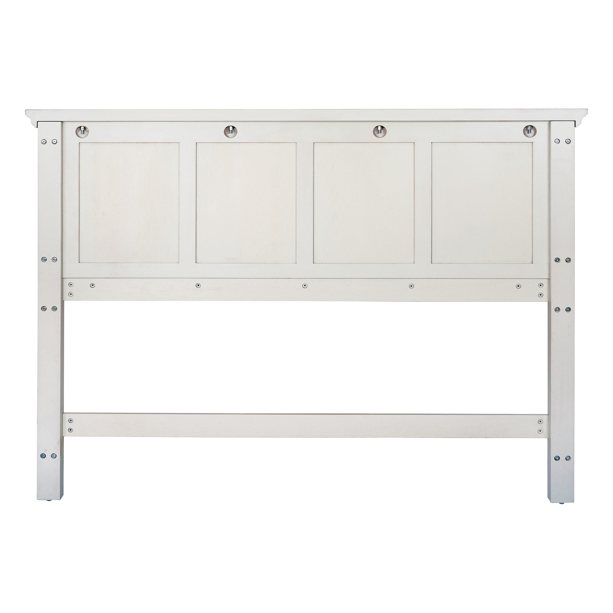 Farmhouse Queen Headboard - Rustic White