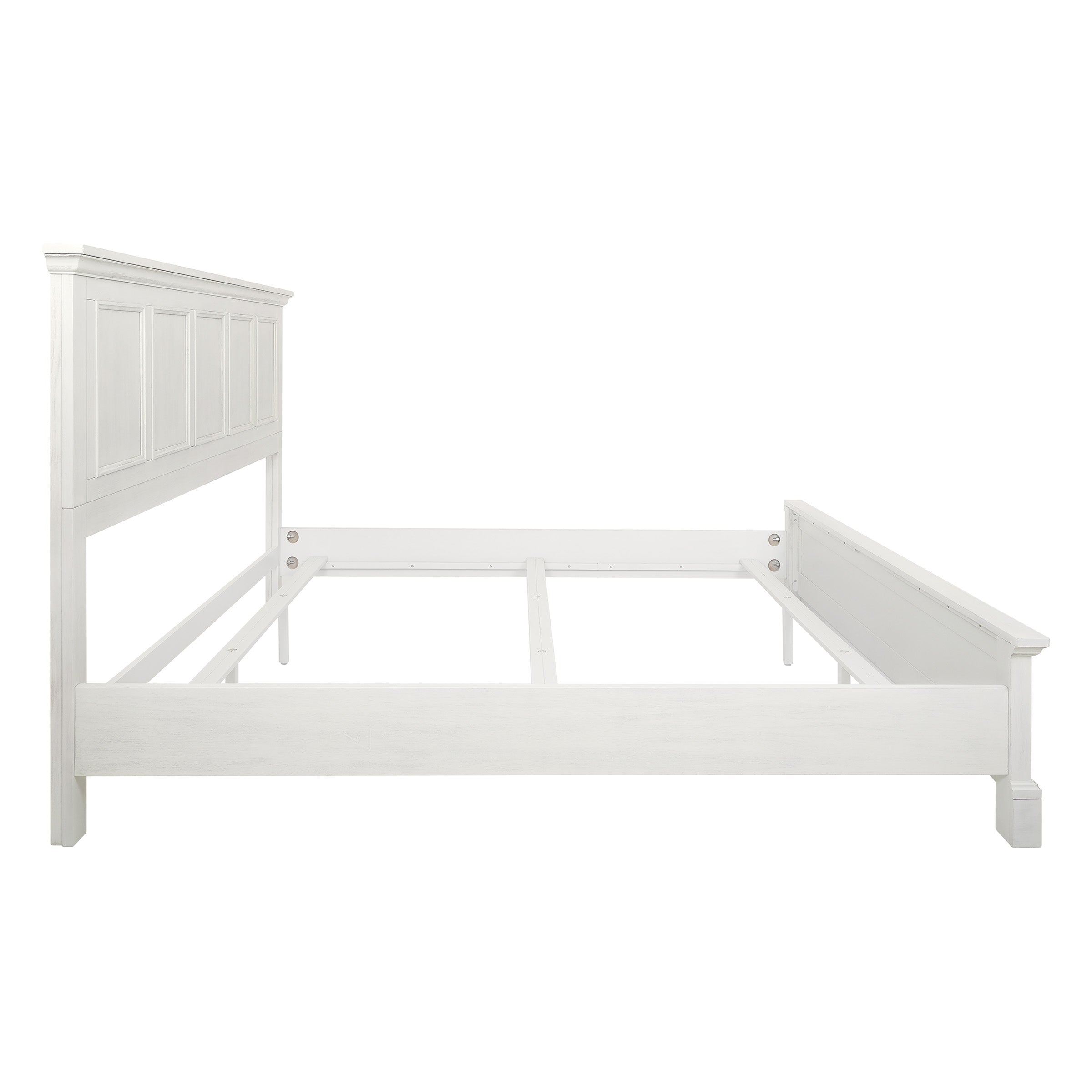 Farmhouse Basics King Bed Set 3/CTN - Rustic White