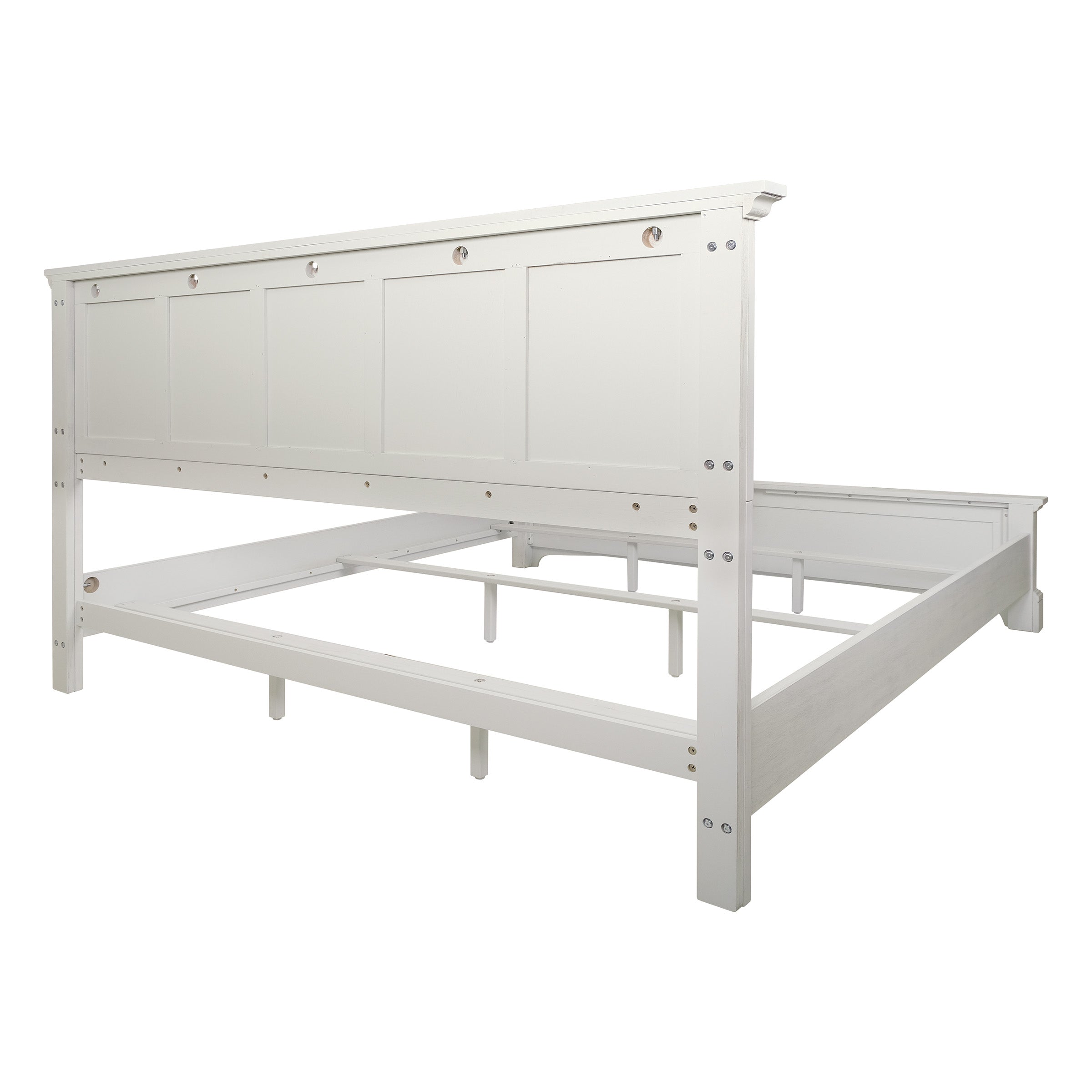 Farmhouse Basics King Bed Set 3/CTN - Rustic White