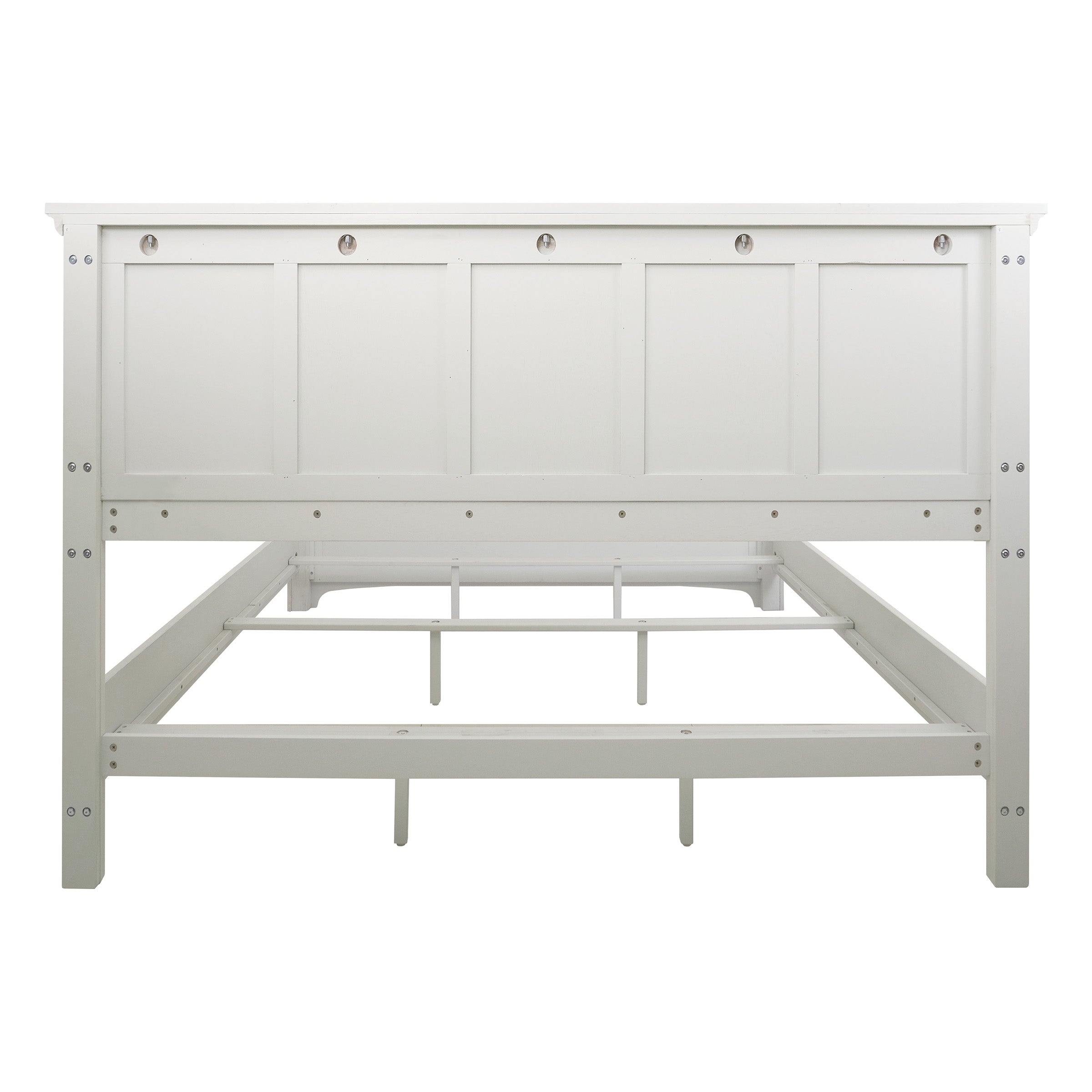Farmhouse Basics King Bed Set 3/CTN - Rustic White