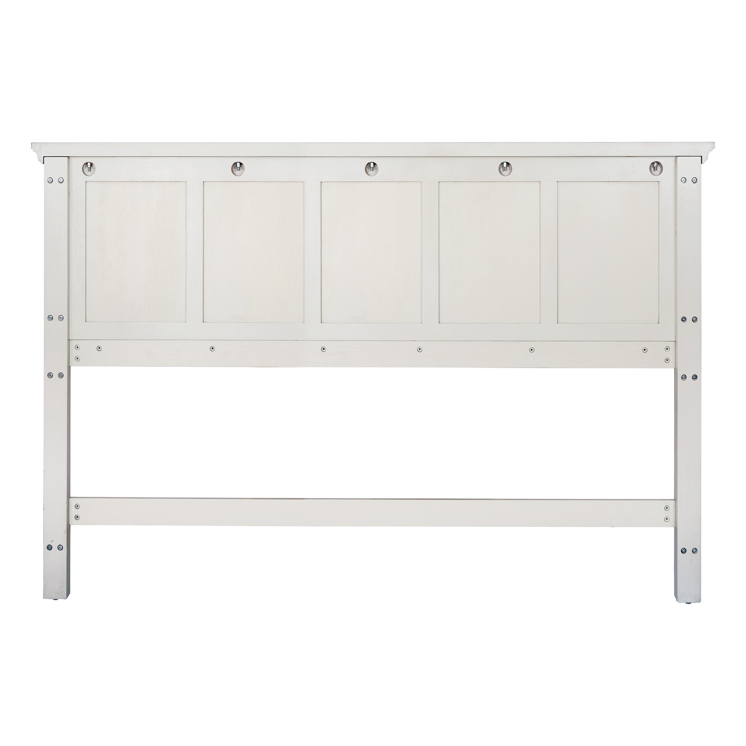 Farmhouse Basics King Bed Headboard - Rustic White
