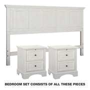 Farmhouse Basics Bedroom Set 3 pc - Rustic White