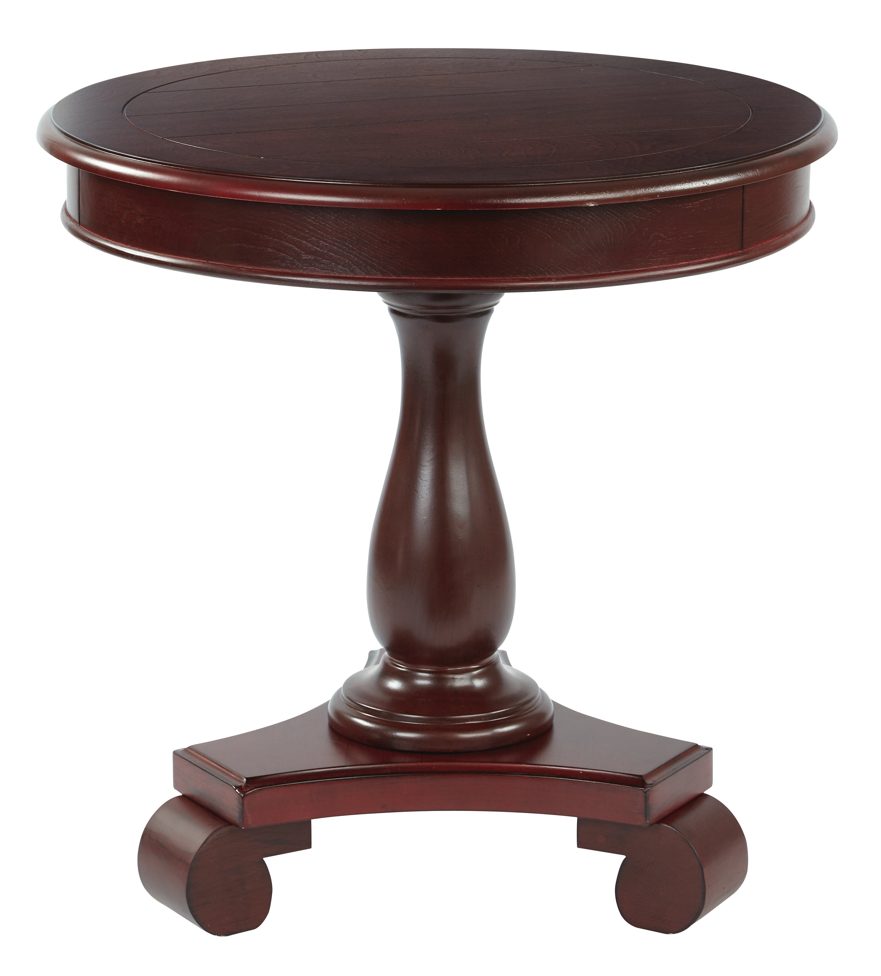 Avalon Round Accent table - Vintage Wine