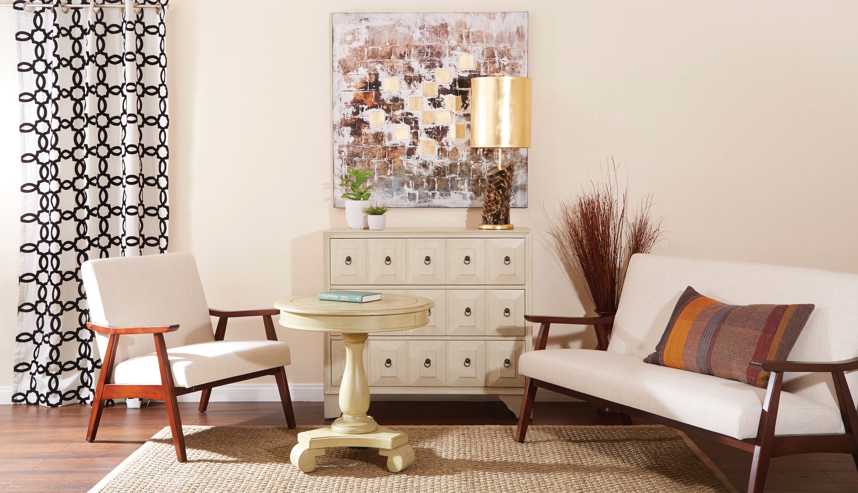 Avalon Round Accent table - Antique Celedon