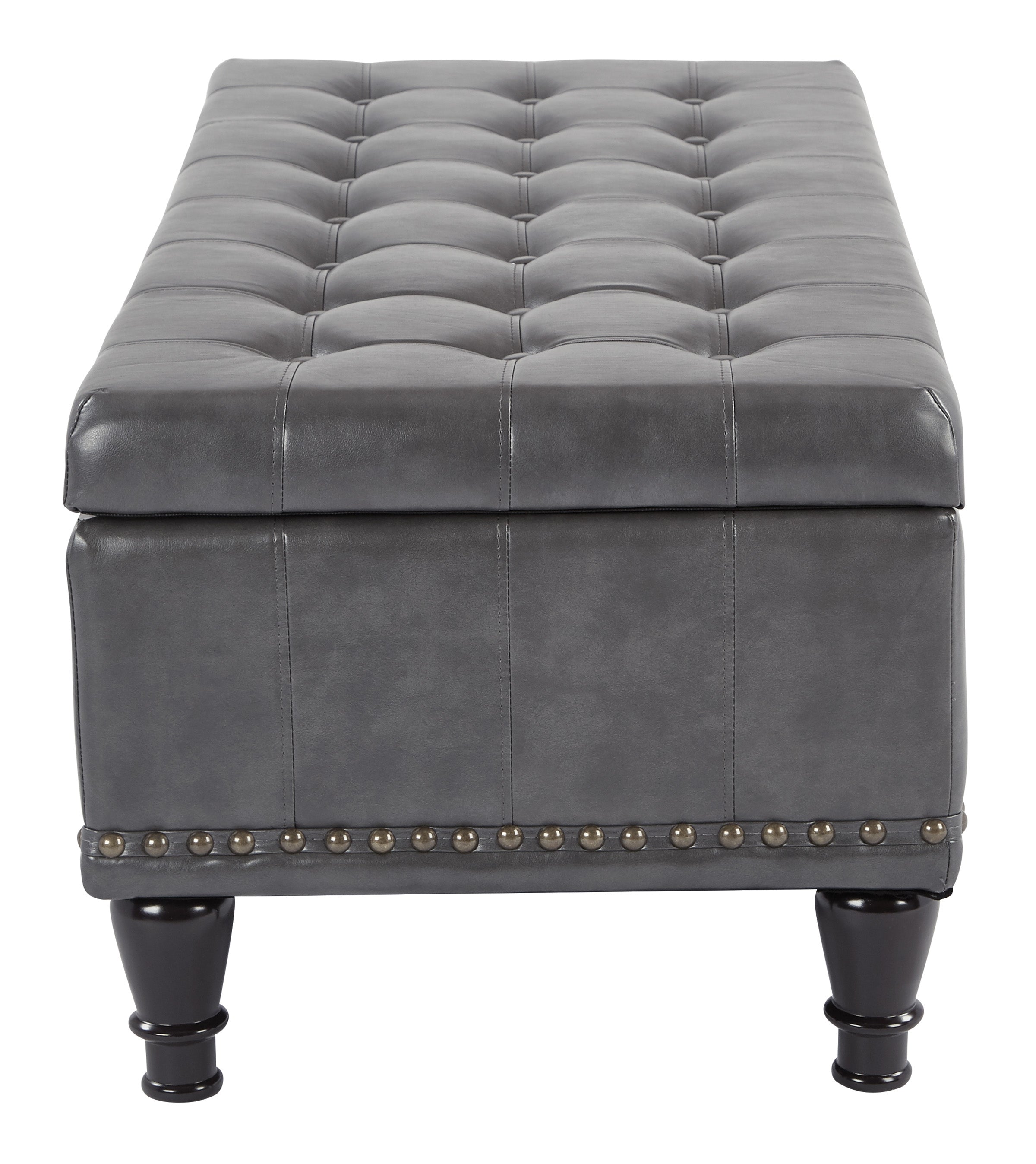 Caldwell storage ottoman - Grey