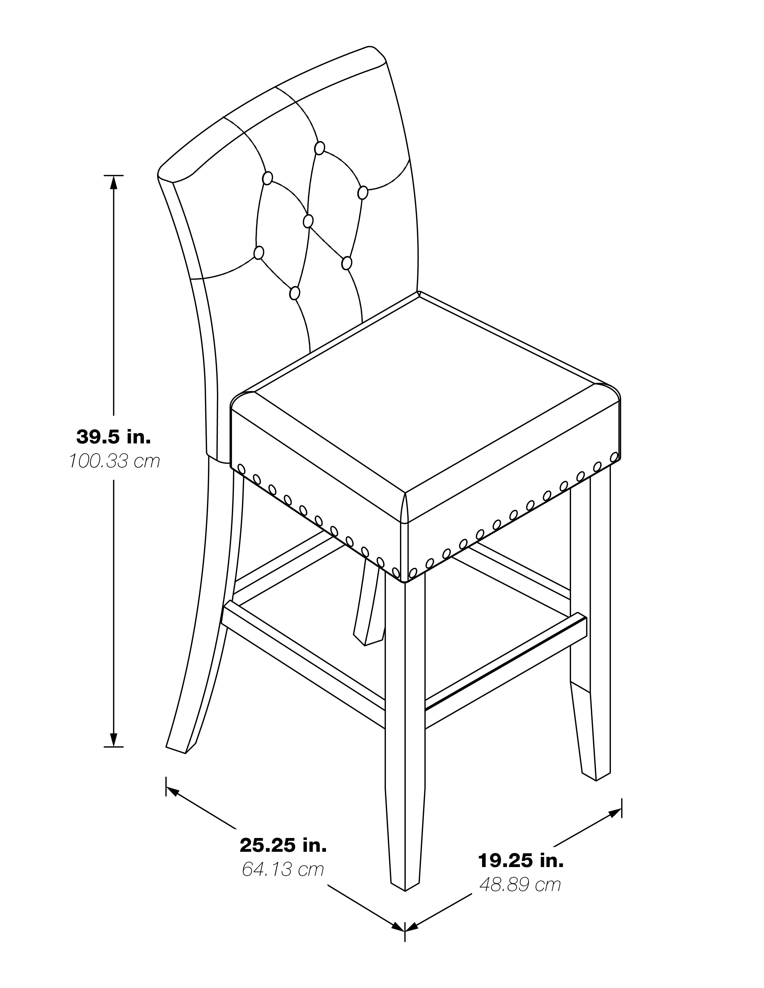 Preston 24" Counter Stool - White Faux