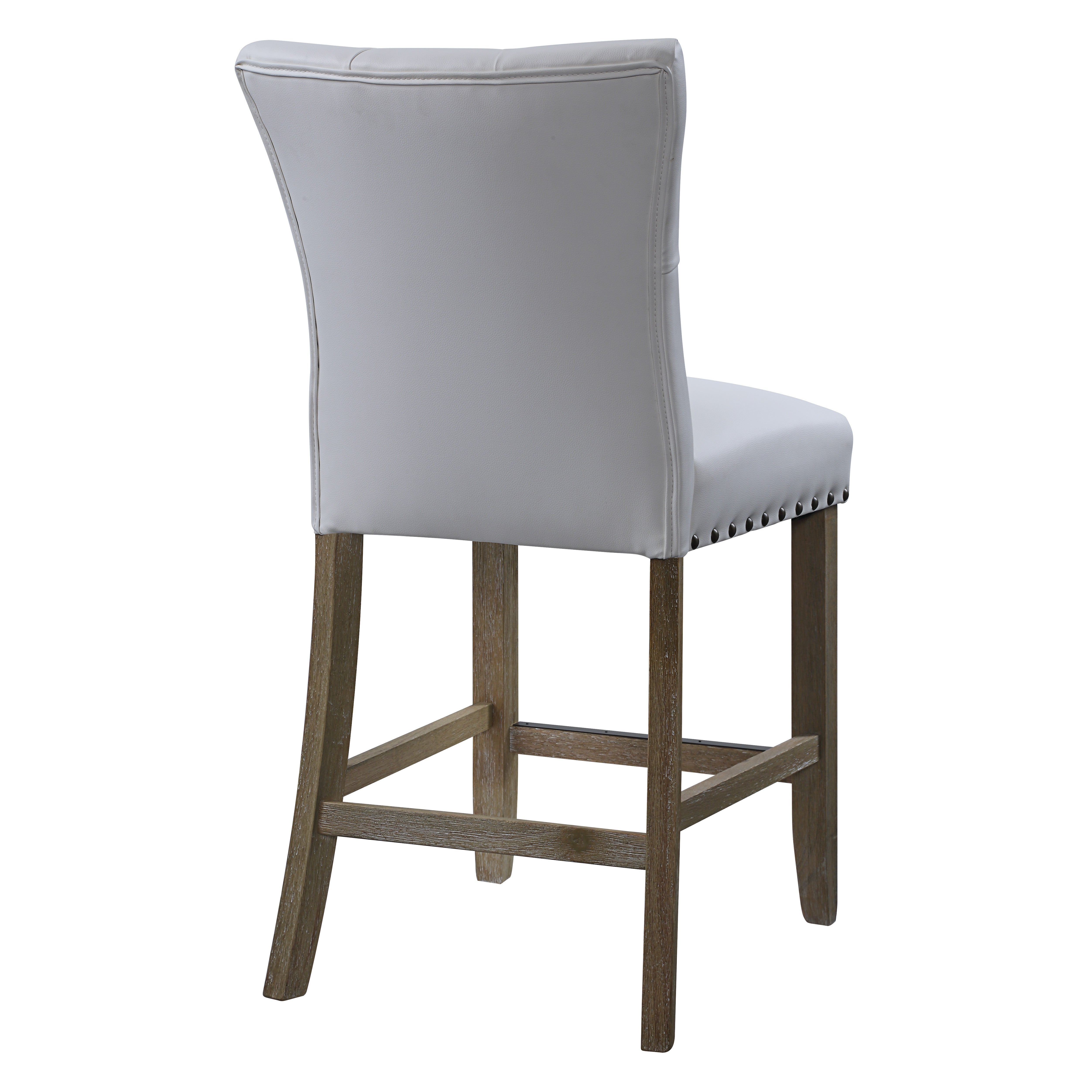 Preston 24" Counter Stool - White Faux