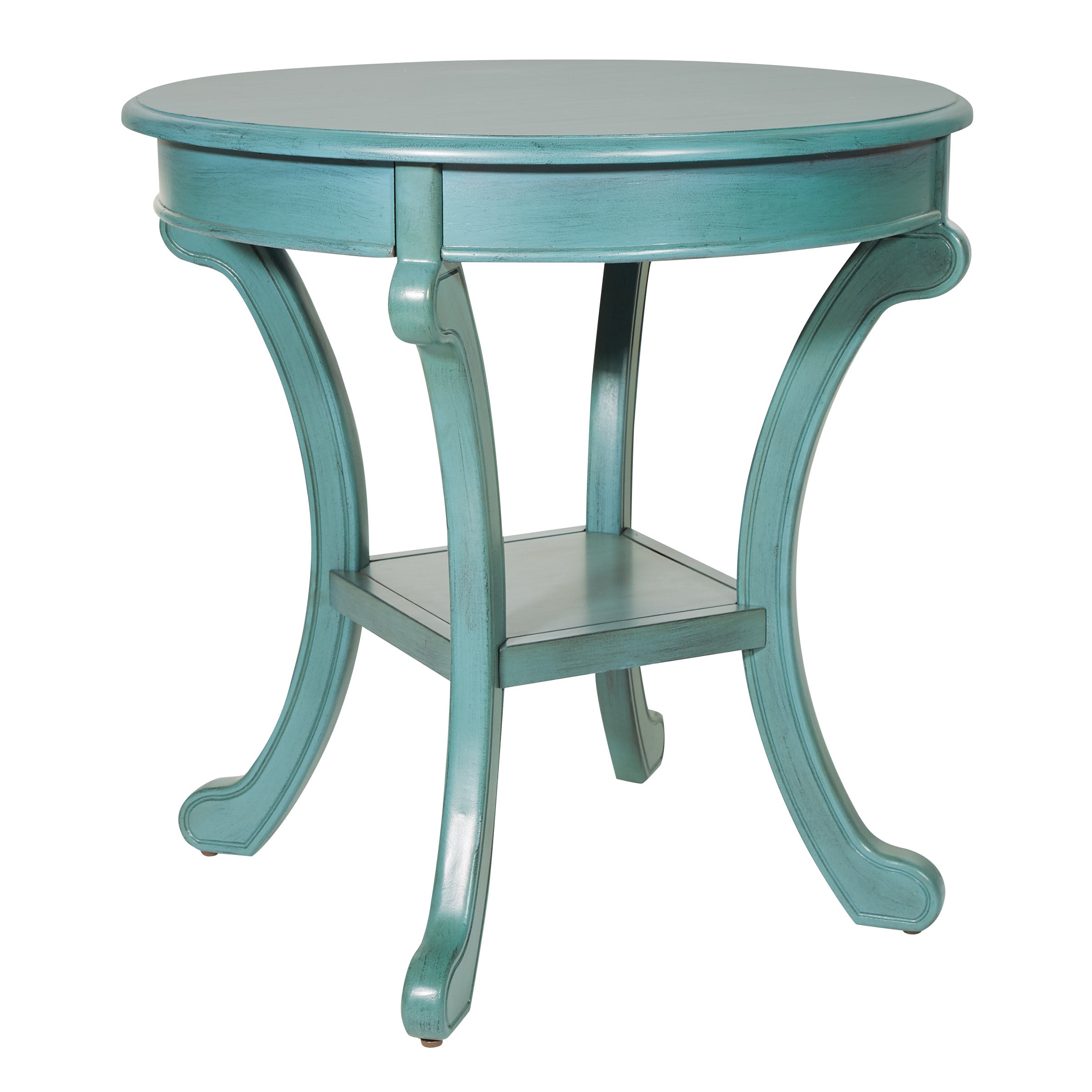 Vermont Accent Table - Antique Carribean Blue