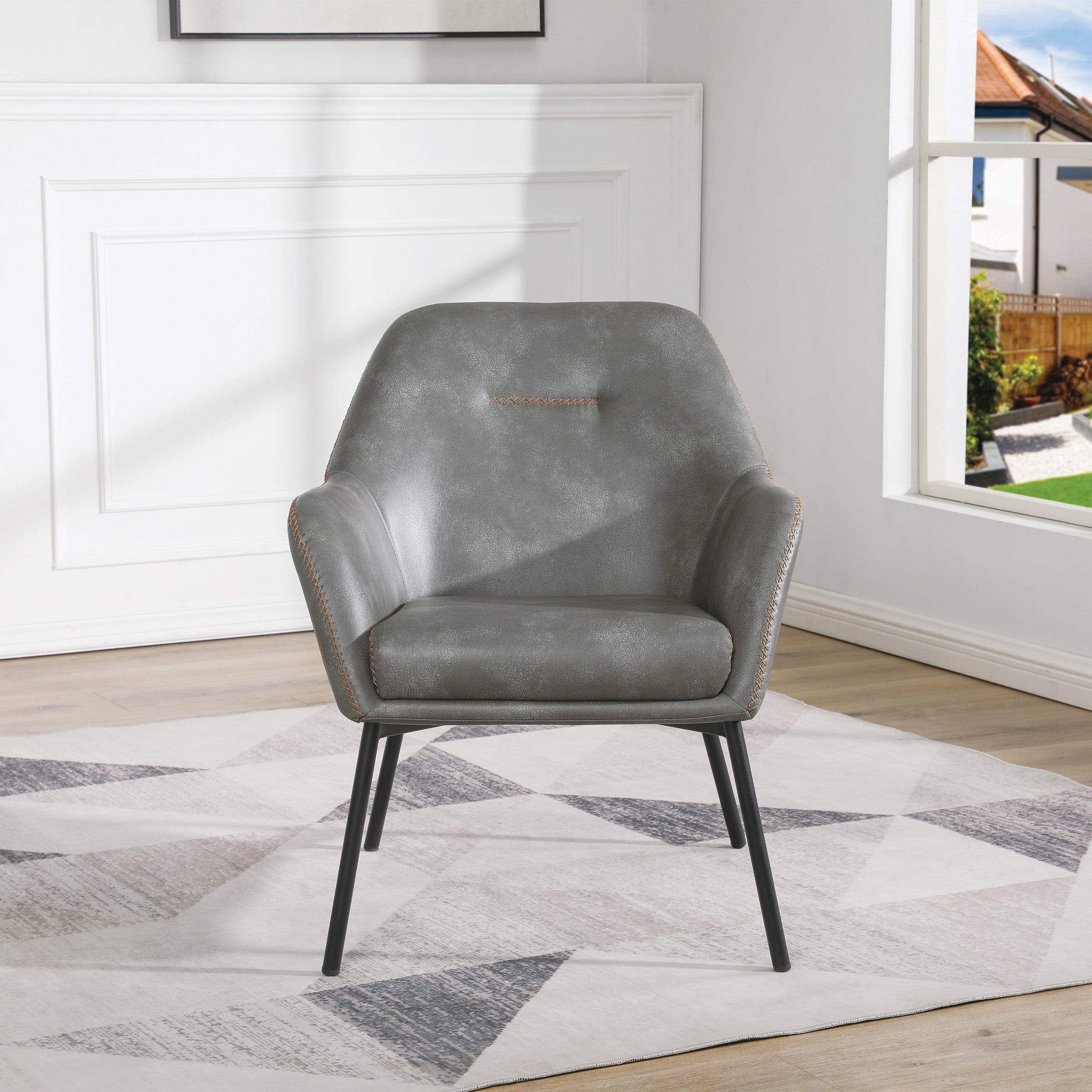Brooks Accent Chair  - Grey