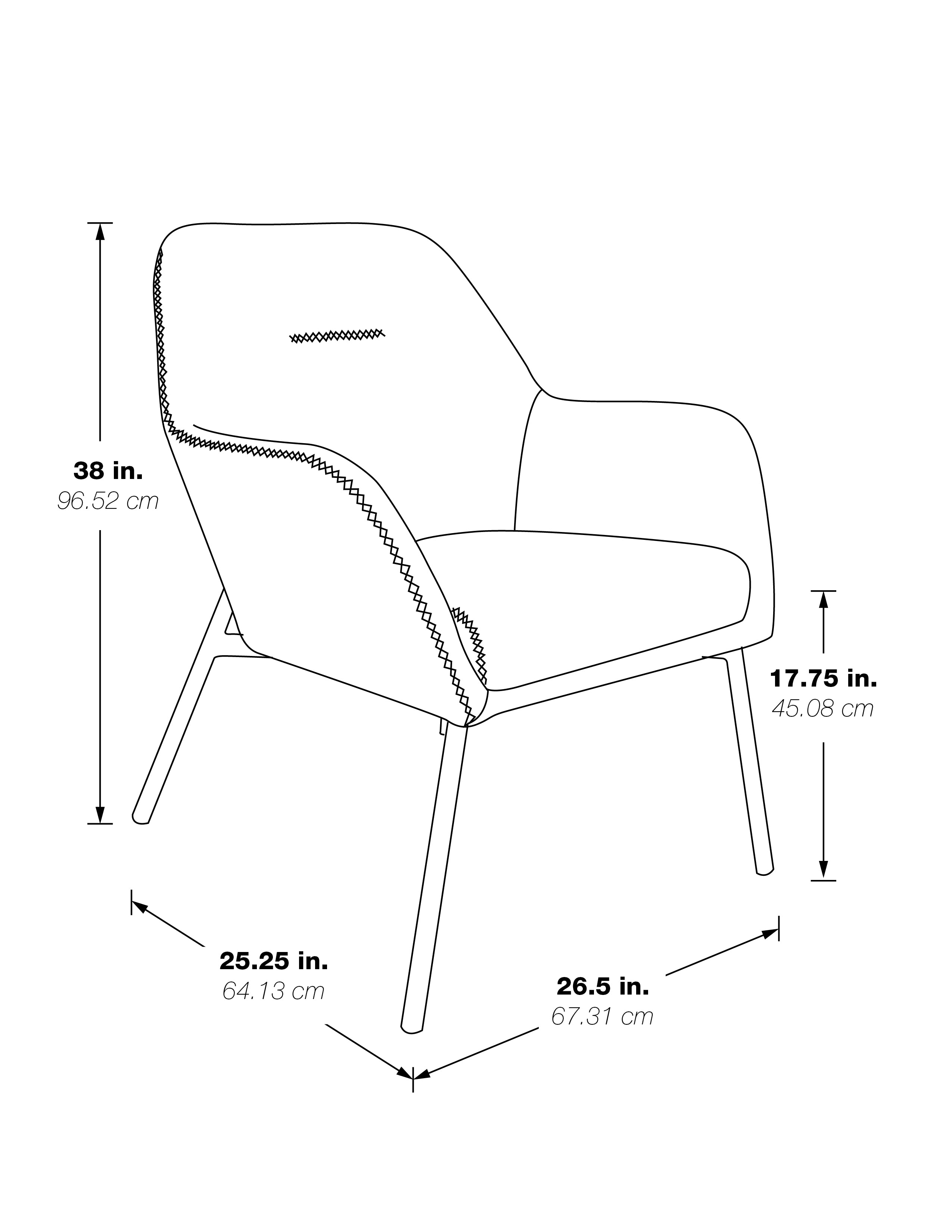 Brooks Accent Chair  - Navy