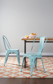 Bristow Armless Chair - Antique Sky Blue