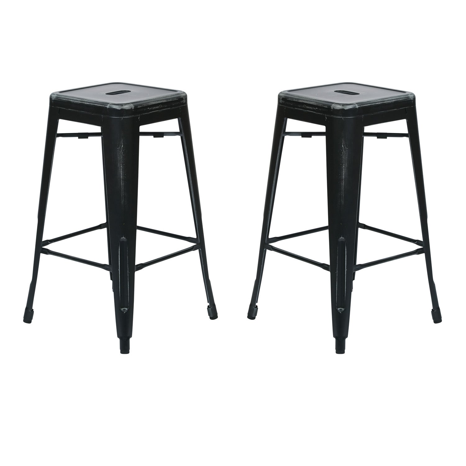 Bristow 26" Antique Metal Barstools - Antique Black