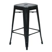 Bristow 26" Antique Metal Barstools - Antique Black