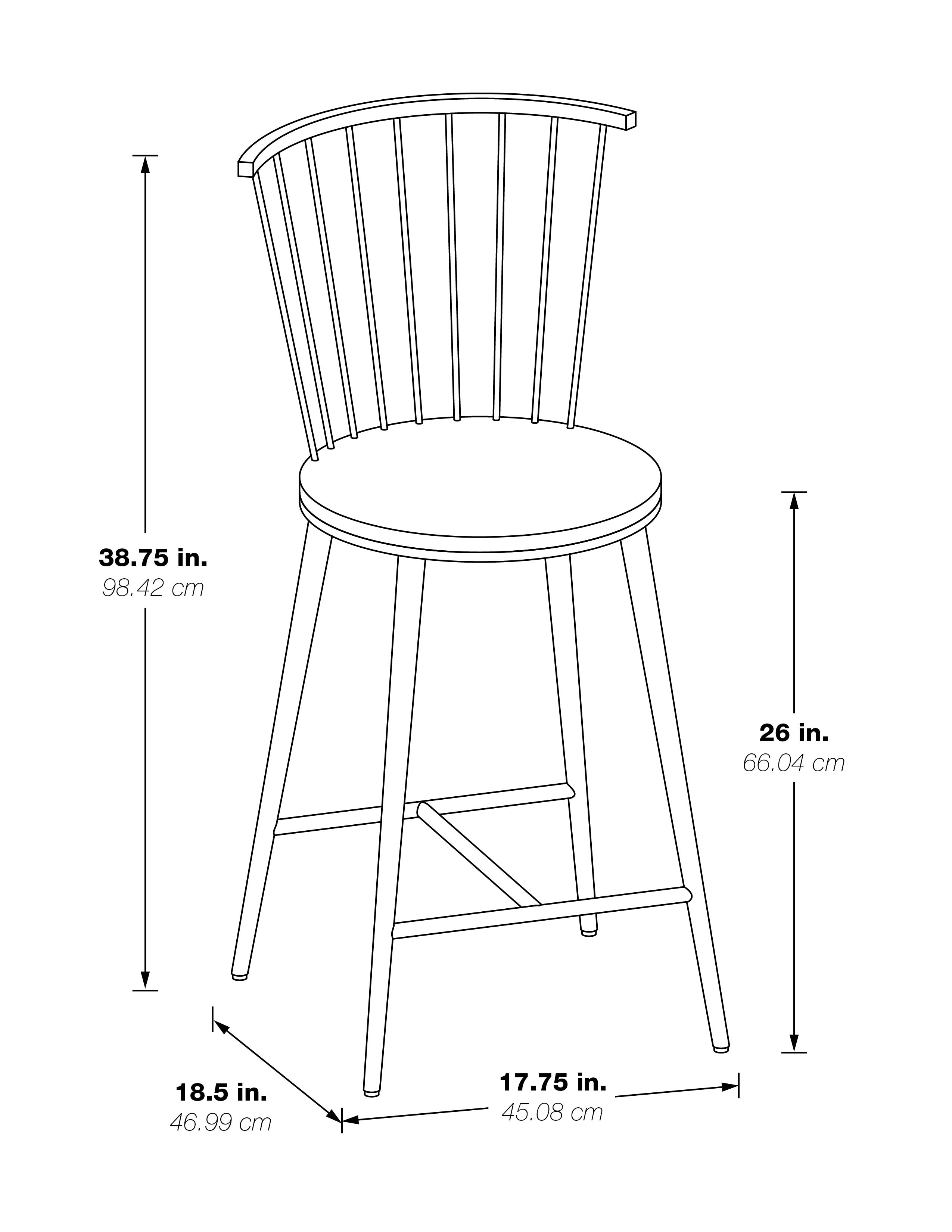Bryce Counter Stool - Black