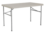 4’ Resin Multi Purpose Folding Table - Light Grey