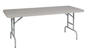 6' Adjustable Multi Purpose Table  - Light Grey