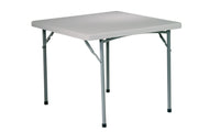 36" Square Resin Table - Light Grey