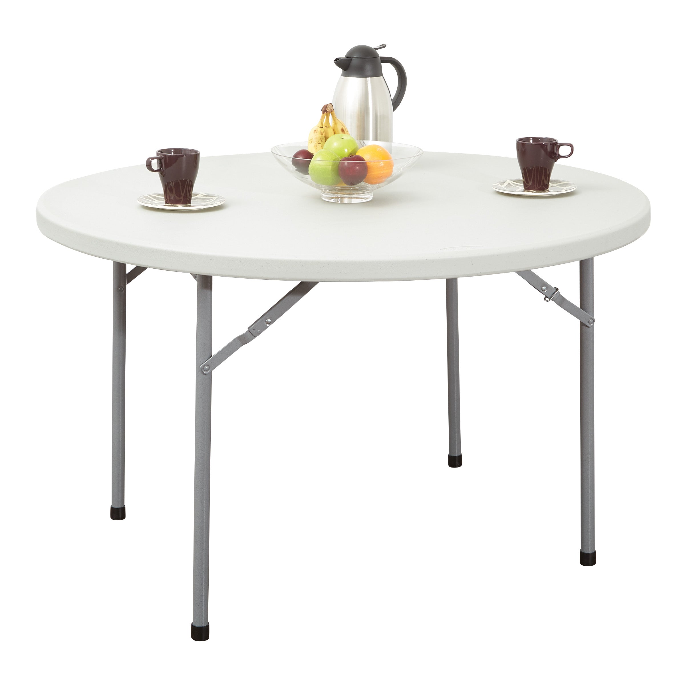 48" Round Resin Multi Purpose Table - Light Grey