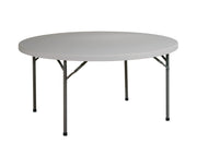 60" Round Resin Multi Purpose Table - Light Grey