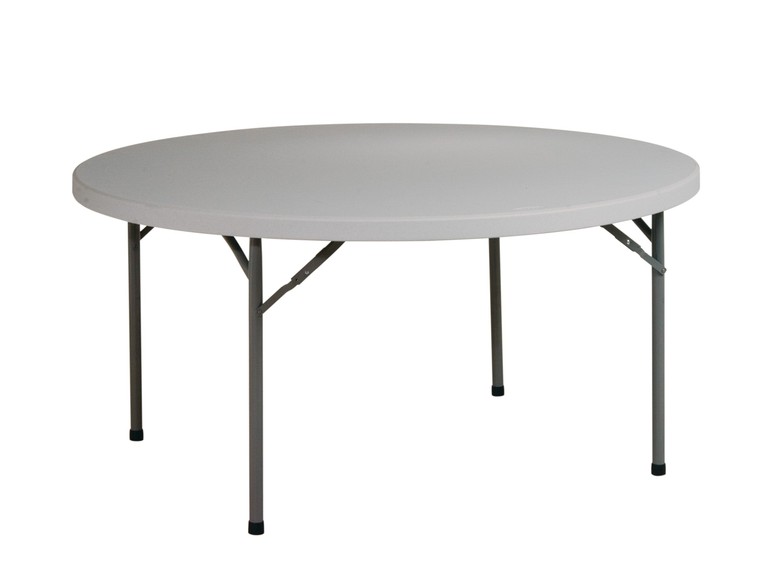 60" Round Resin Multi Purpose Table - Light Grey