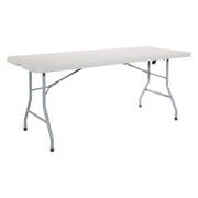 6' Center Fold Multi Purpose Table - Light Grey
