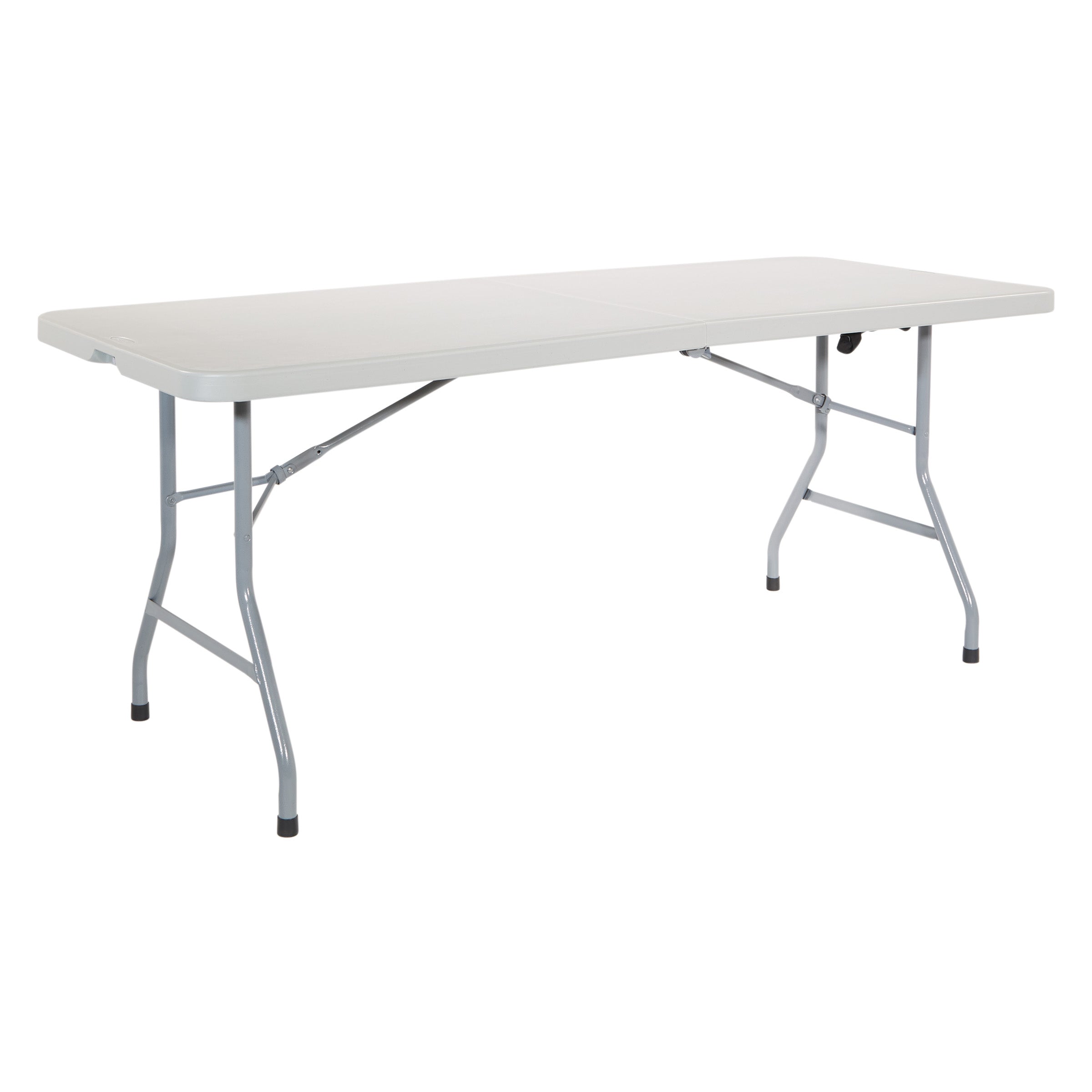 6' Center Fold Multi Purpose Table - Light Grey