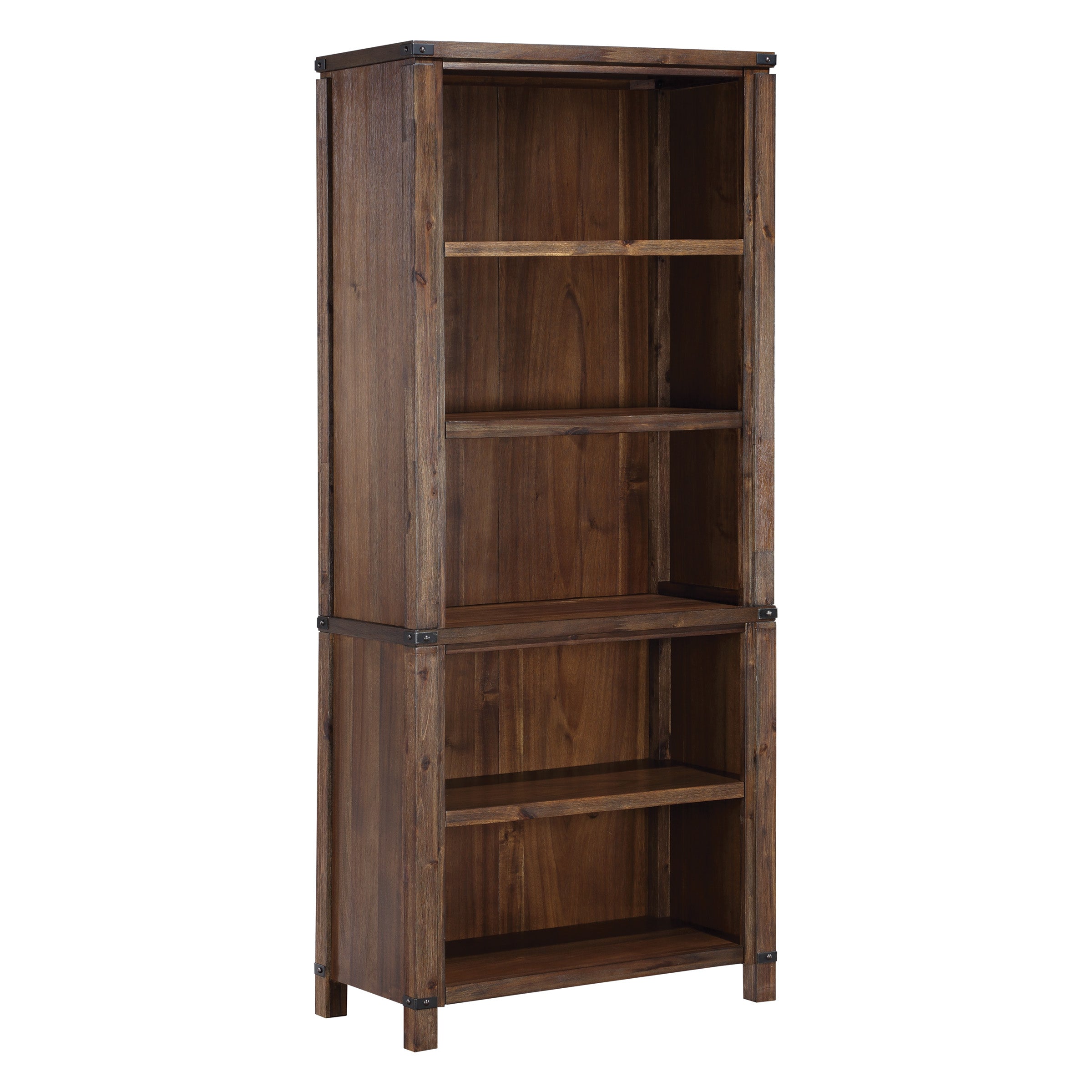 Baton Rouge 72" Bookcase - Brushed Walnut
