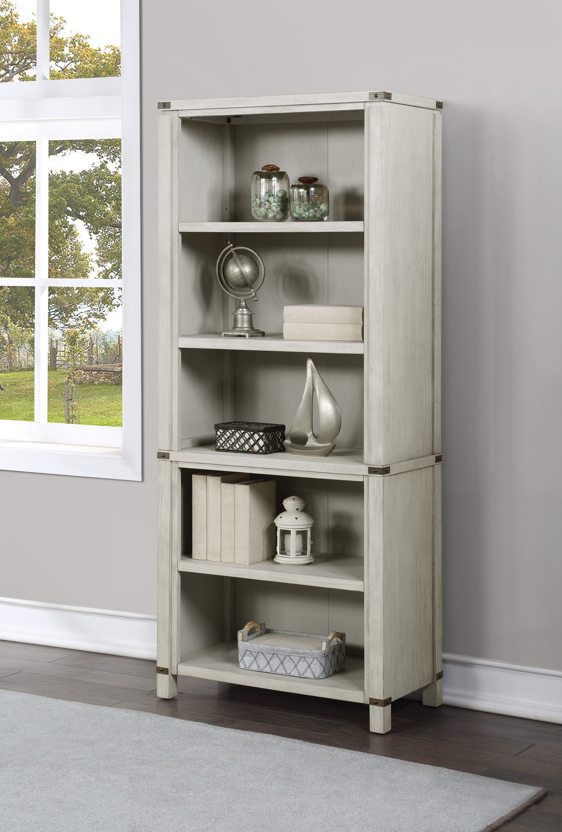 Baton Rouge 72" Bookcase - Champagne Oak