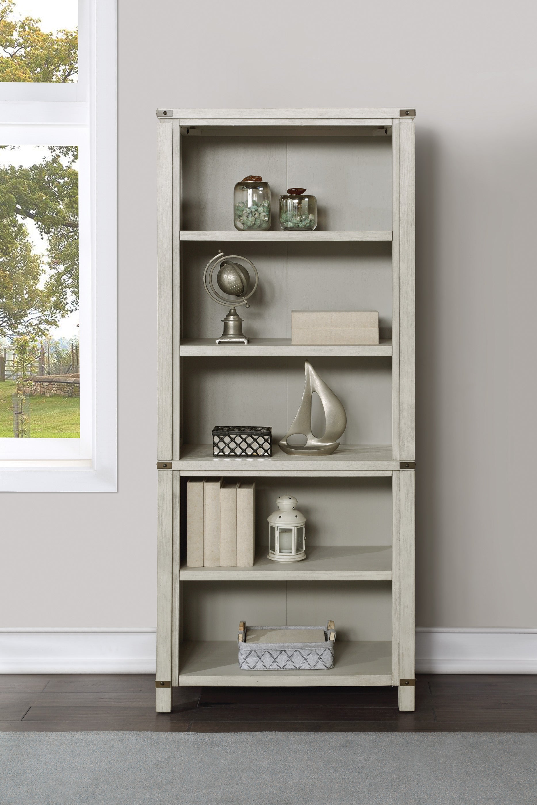 Baton Rouge 72" Bookcase - Champagne Oak