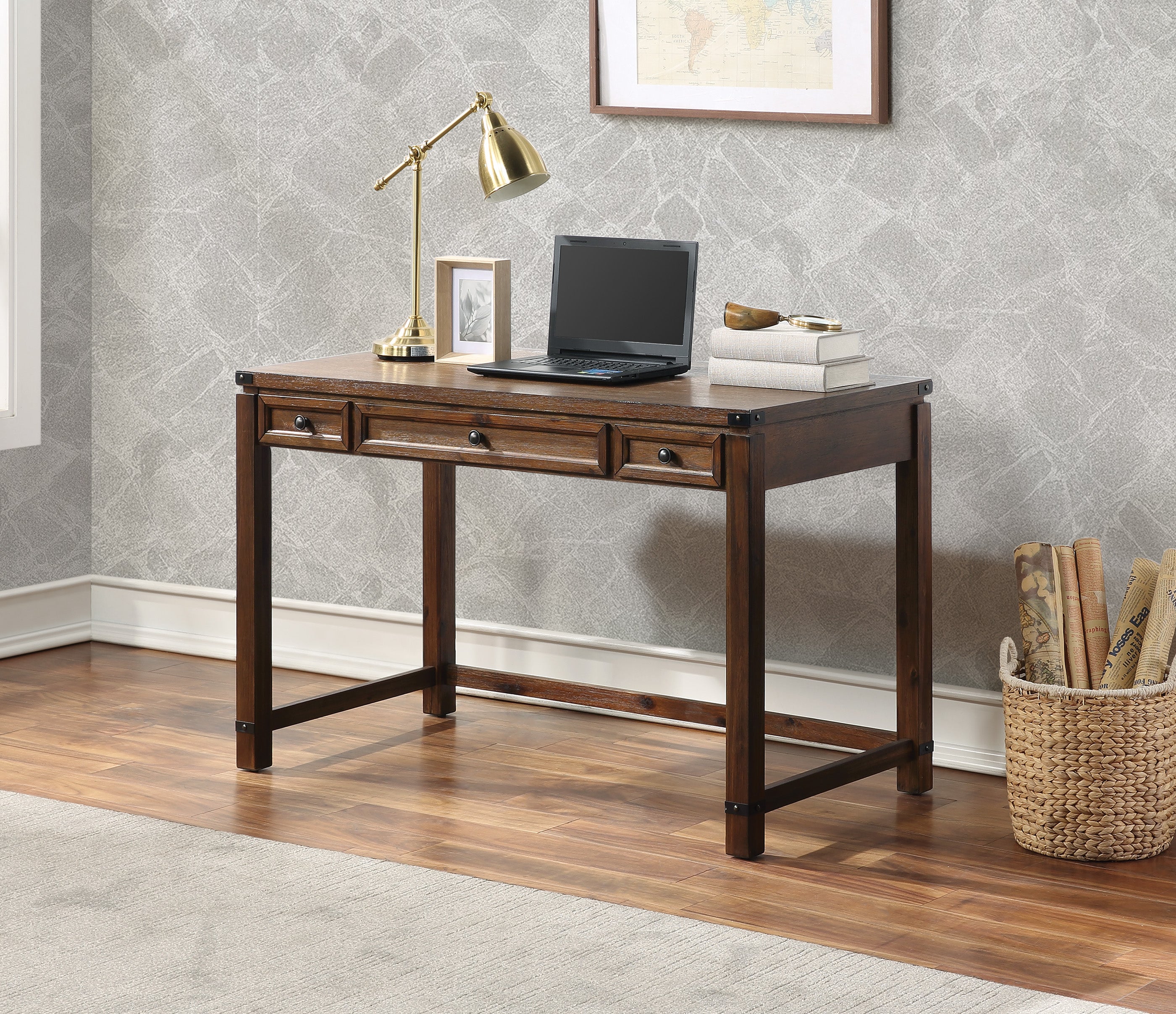 Baton Rouge Desk - Brushed Walnut