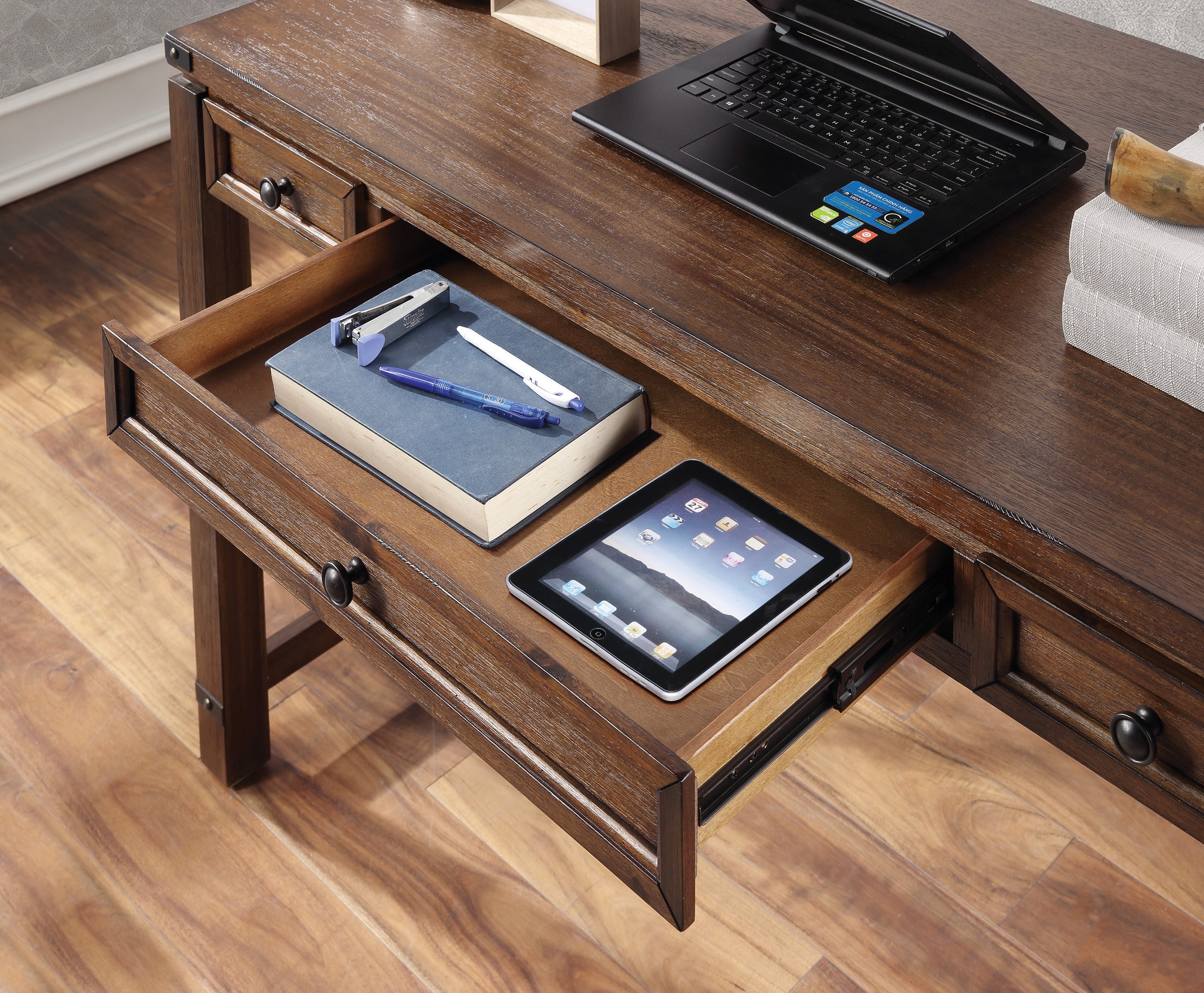 Baton Rouge Desk - Brushed Walnut