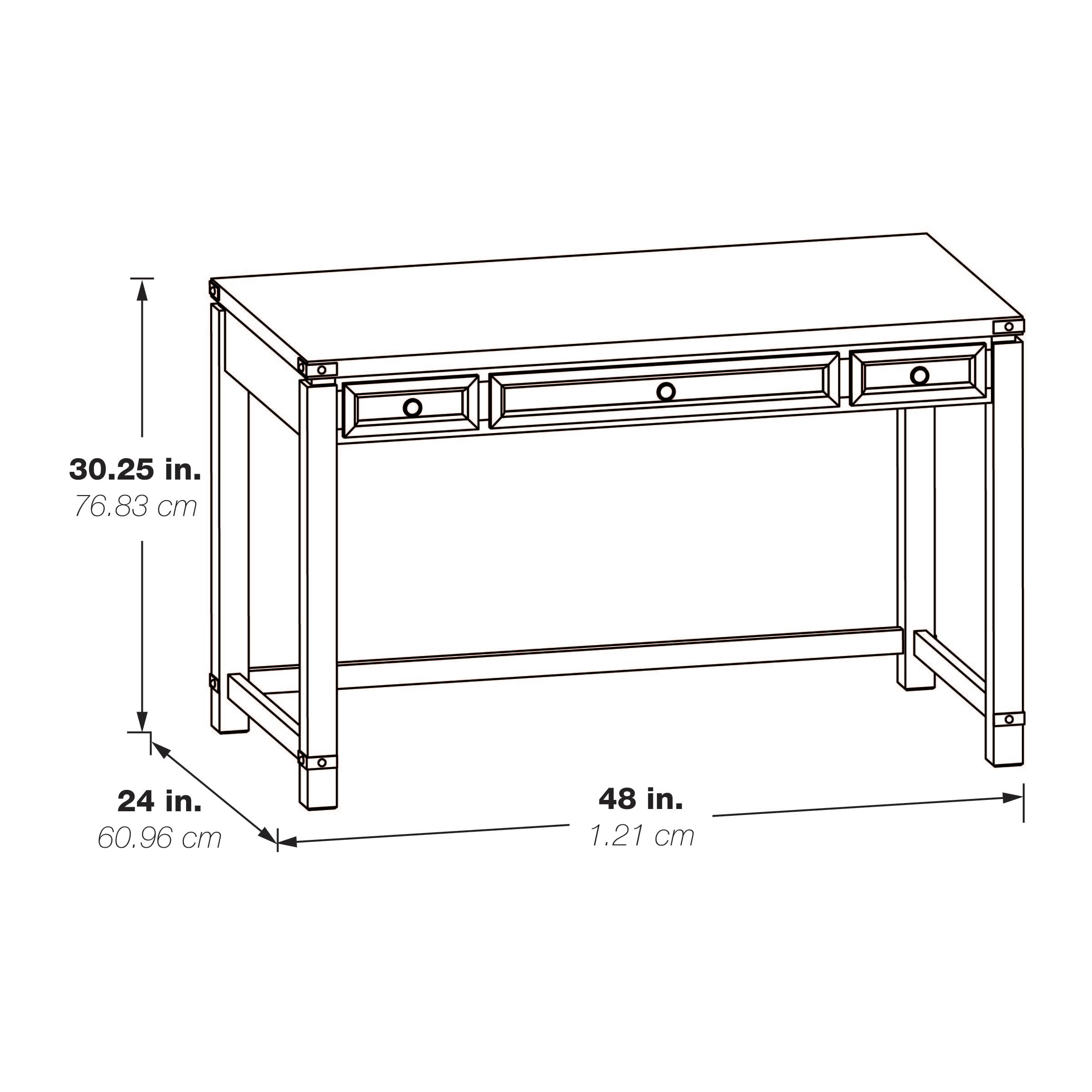 Baton Rouge Desk - Champagne Oak
