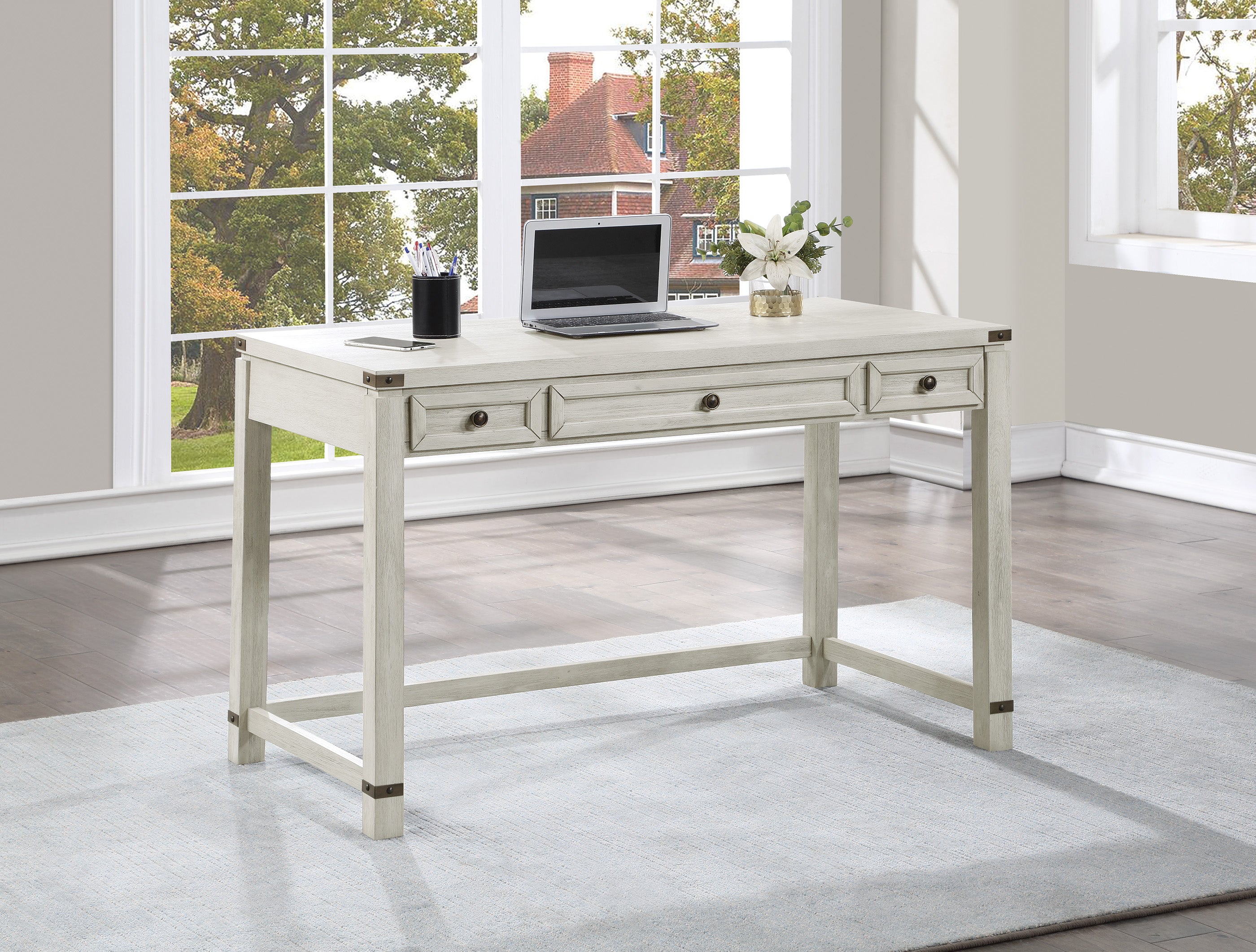 Baton Rouge Desk - Champagne Oak