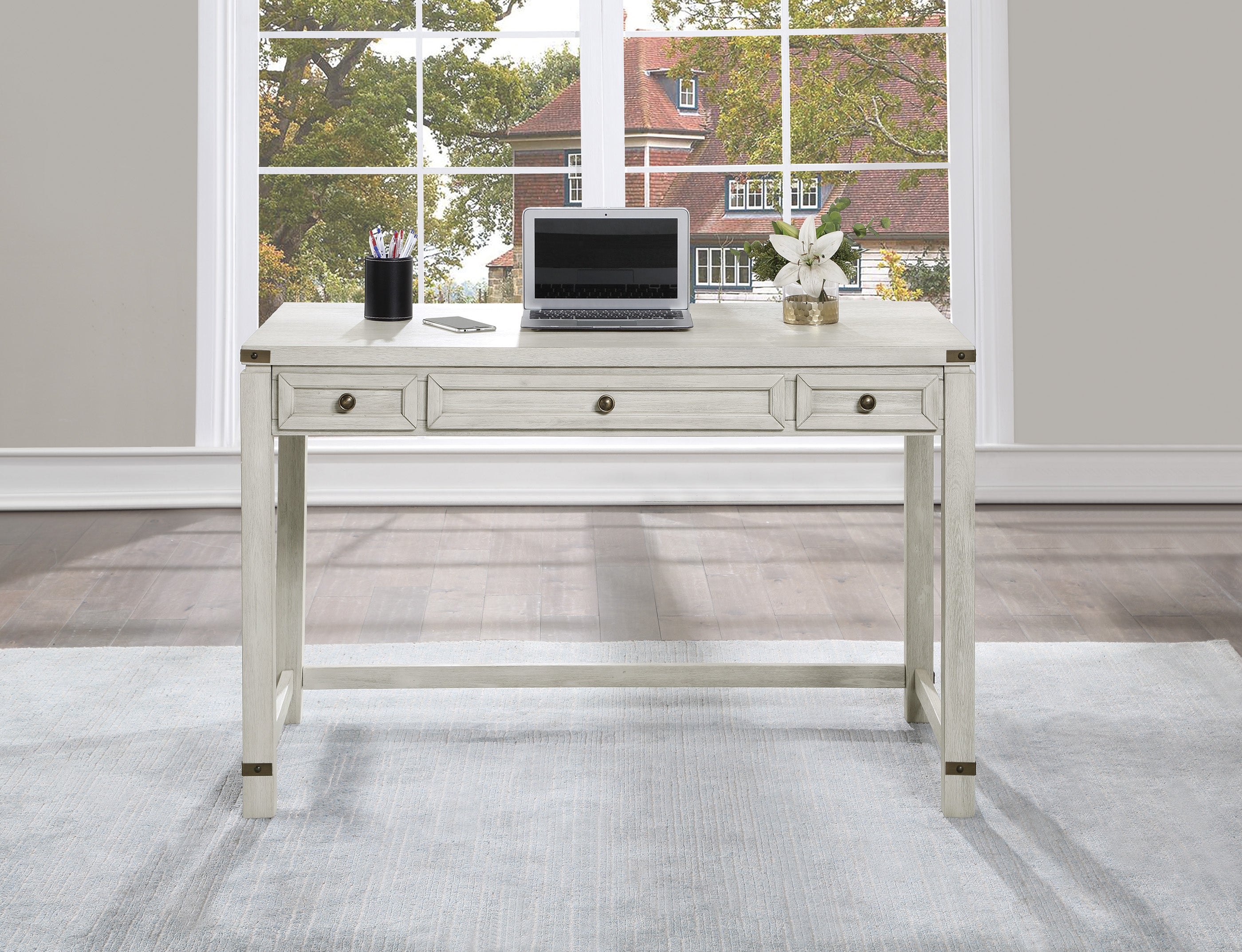 Baton Rouge Desk - Champagne Oak