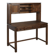 Baton Rouge Hutch and Desk - Brushed Walnut