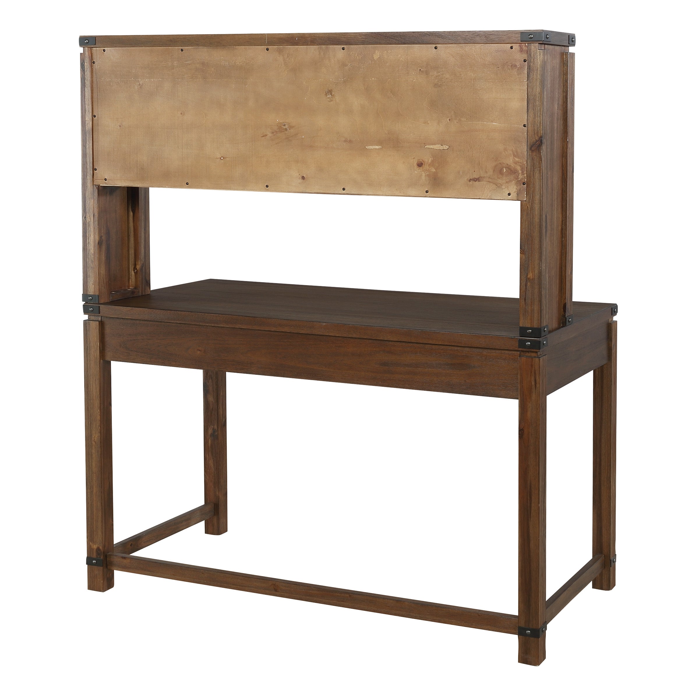 Baton Rouge Hutch and Desk - Brushed Walnut