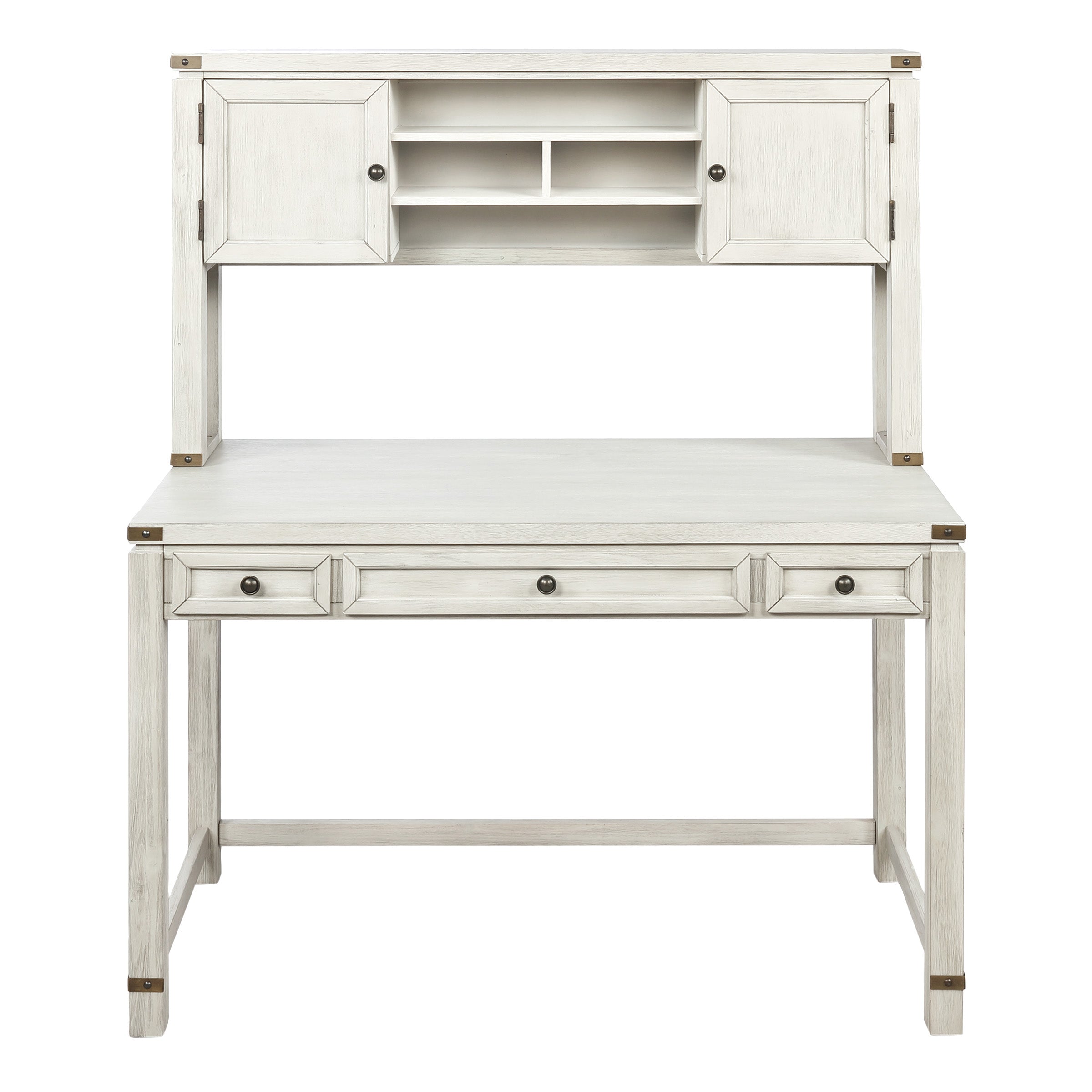 Baton Rouge Hutch and Desk - Champagne Oak