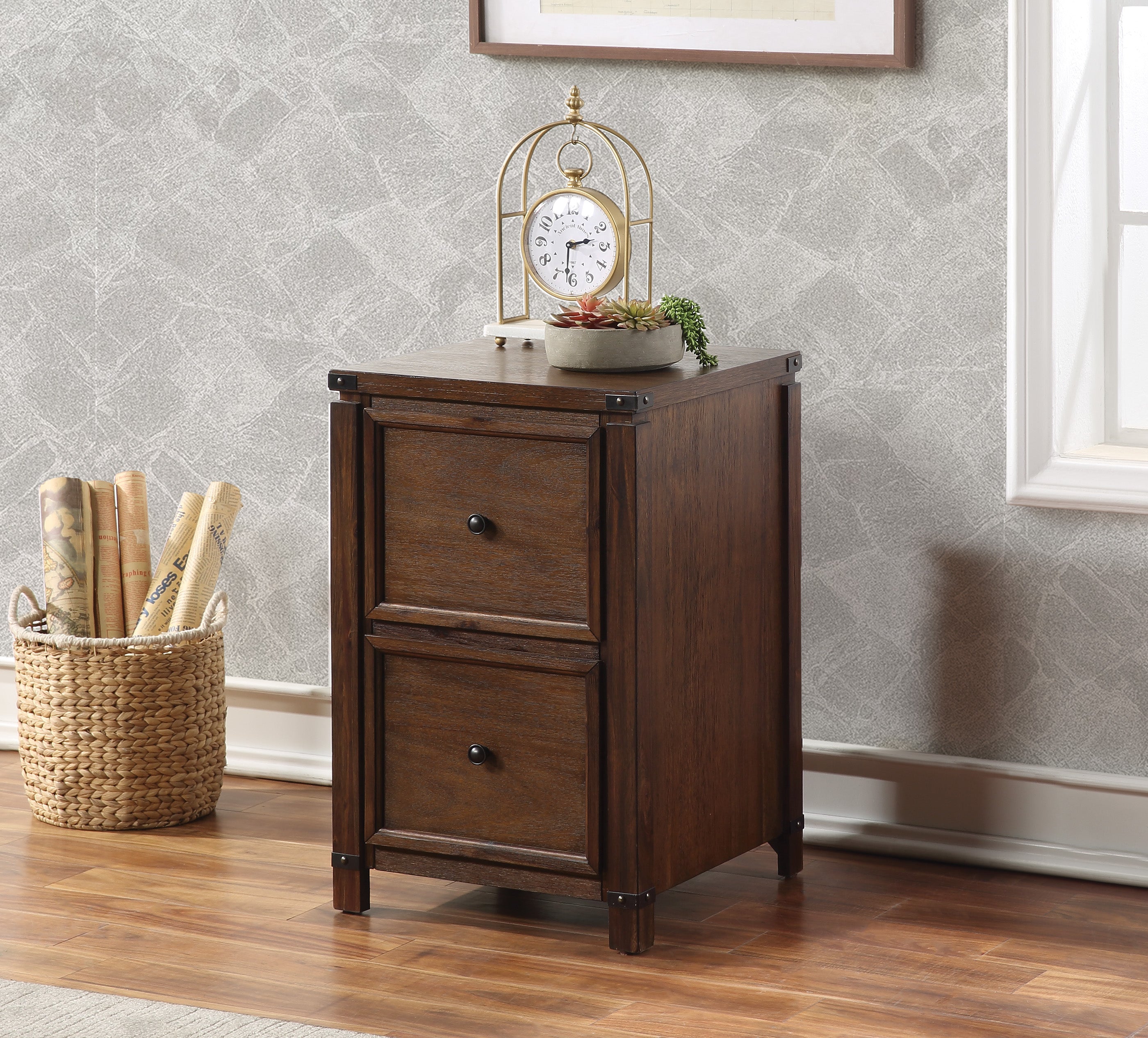 Baton Rouge File Cabinet - Brushed Walnut