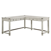Baton Rouge L-Shape Desk - Champagne Oak