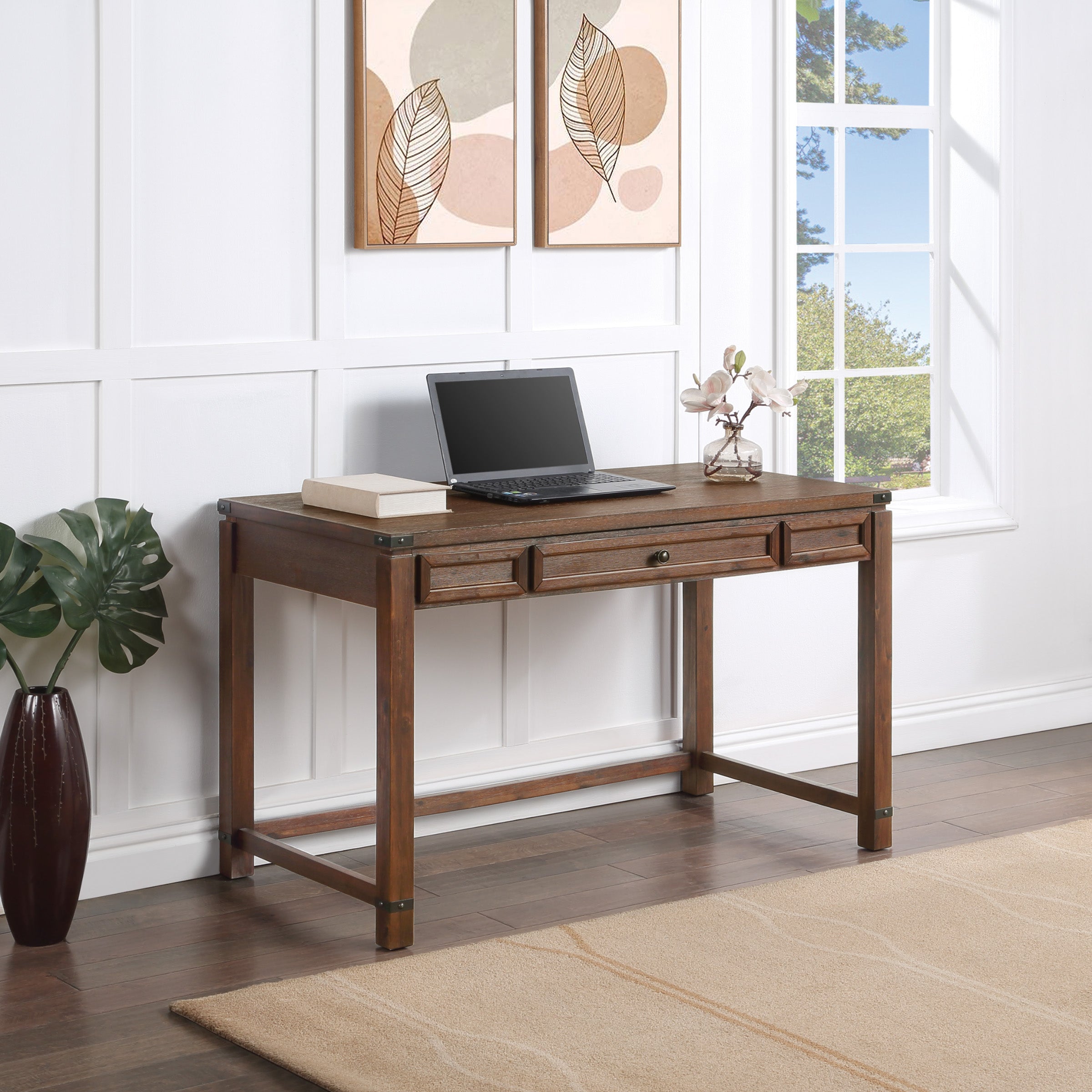 Baton Rouge Lift Desk - Brushed Walnut