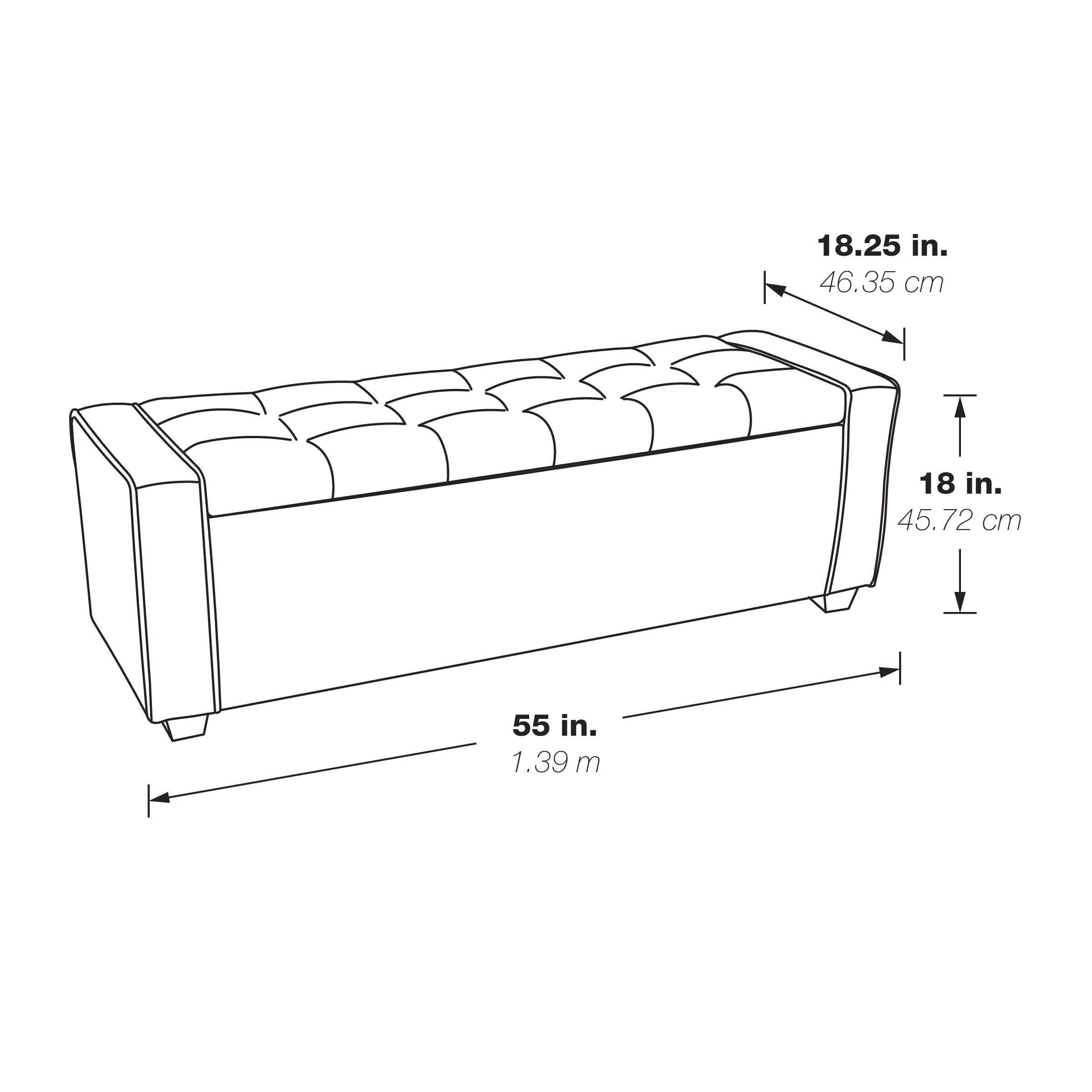 Bethwin Storage Bench - Salt and Pepper