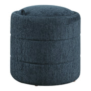 Bartley Storage Ottoman - Indigo