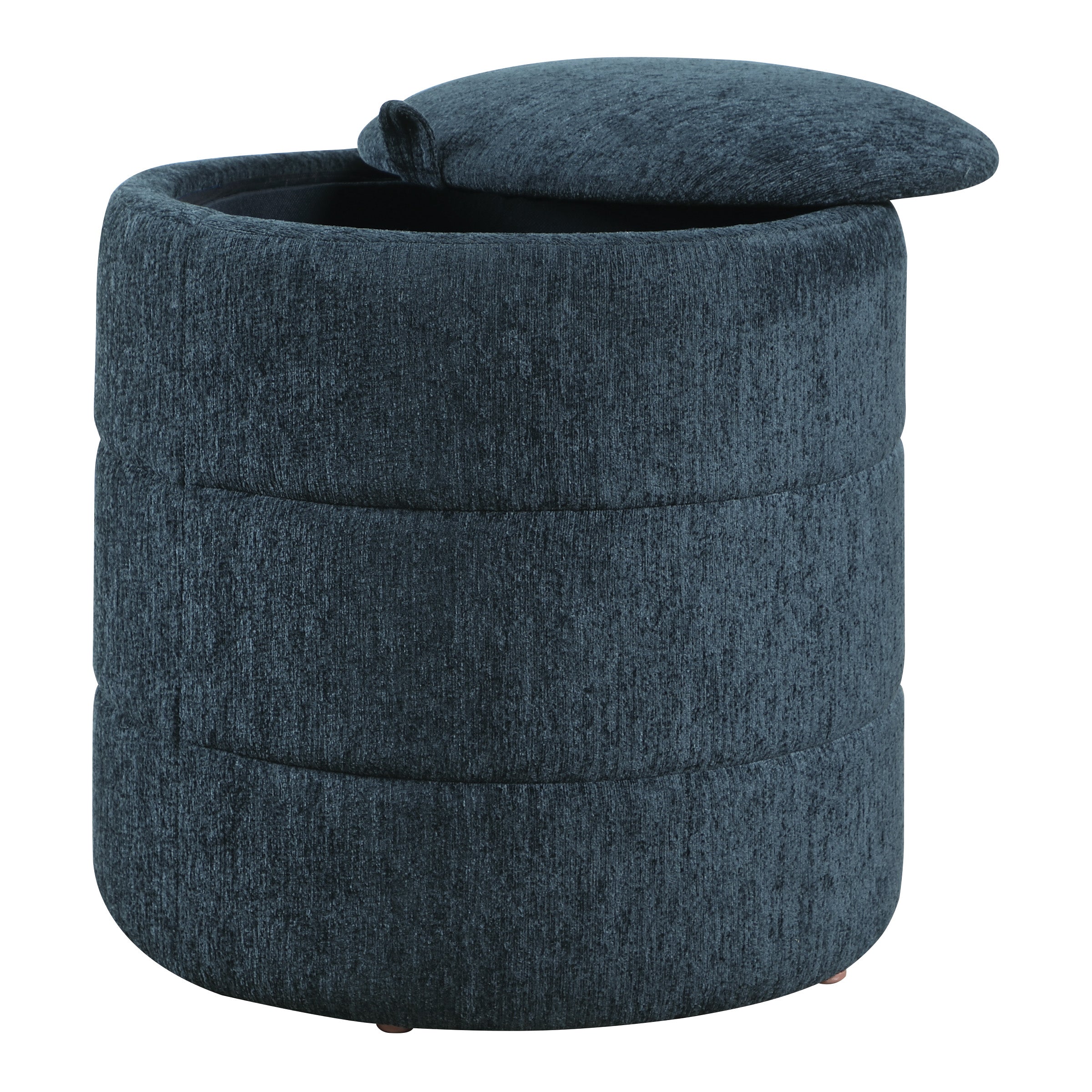 Bartley Storage Ottoman - Indigo