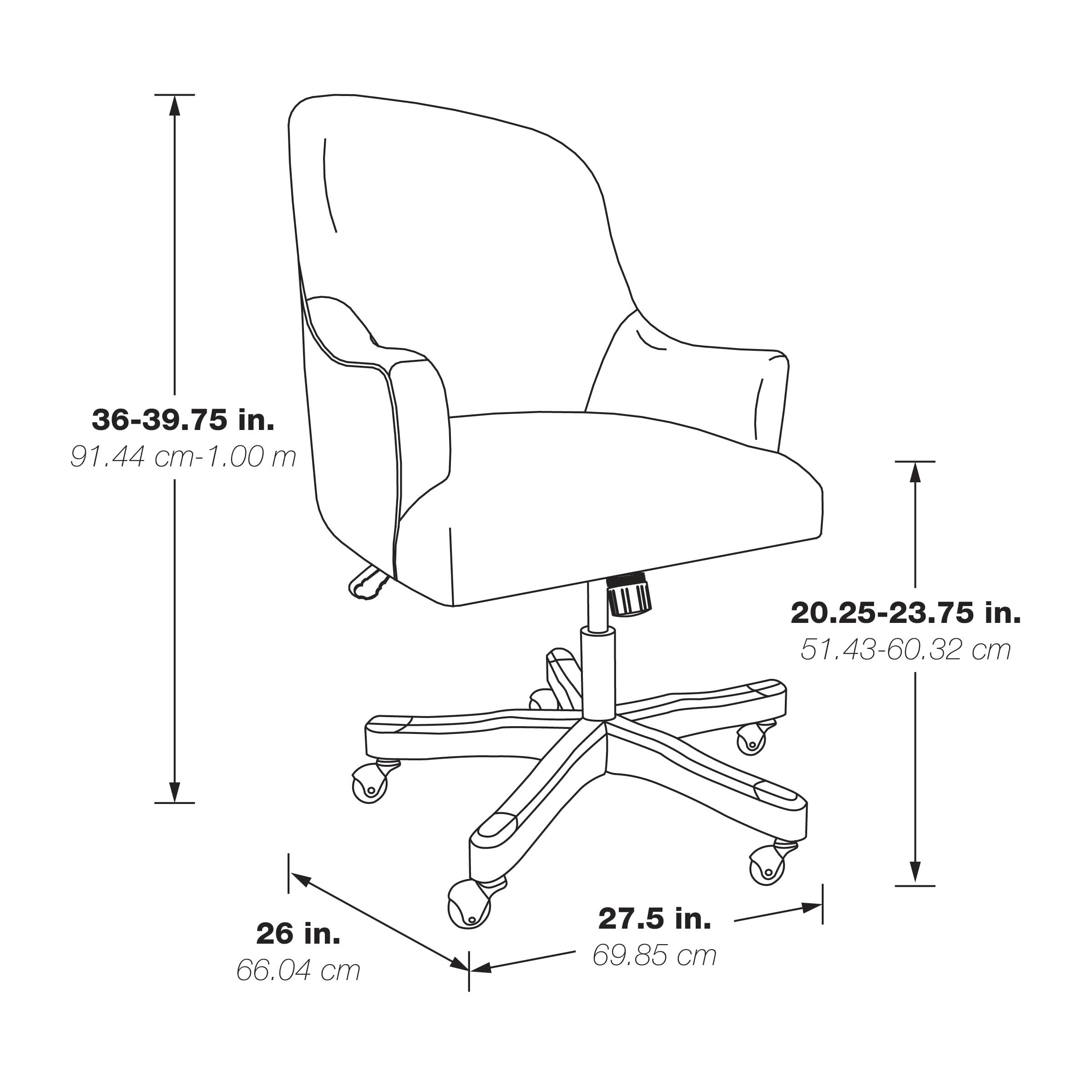 Bradwell Office Chair - Fog