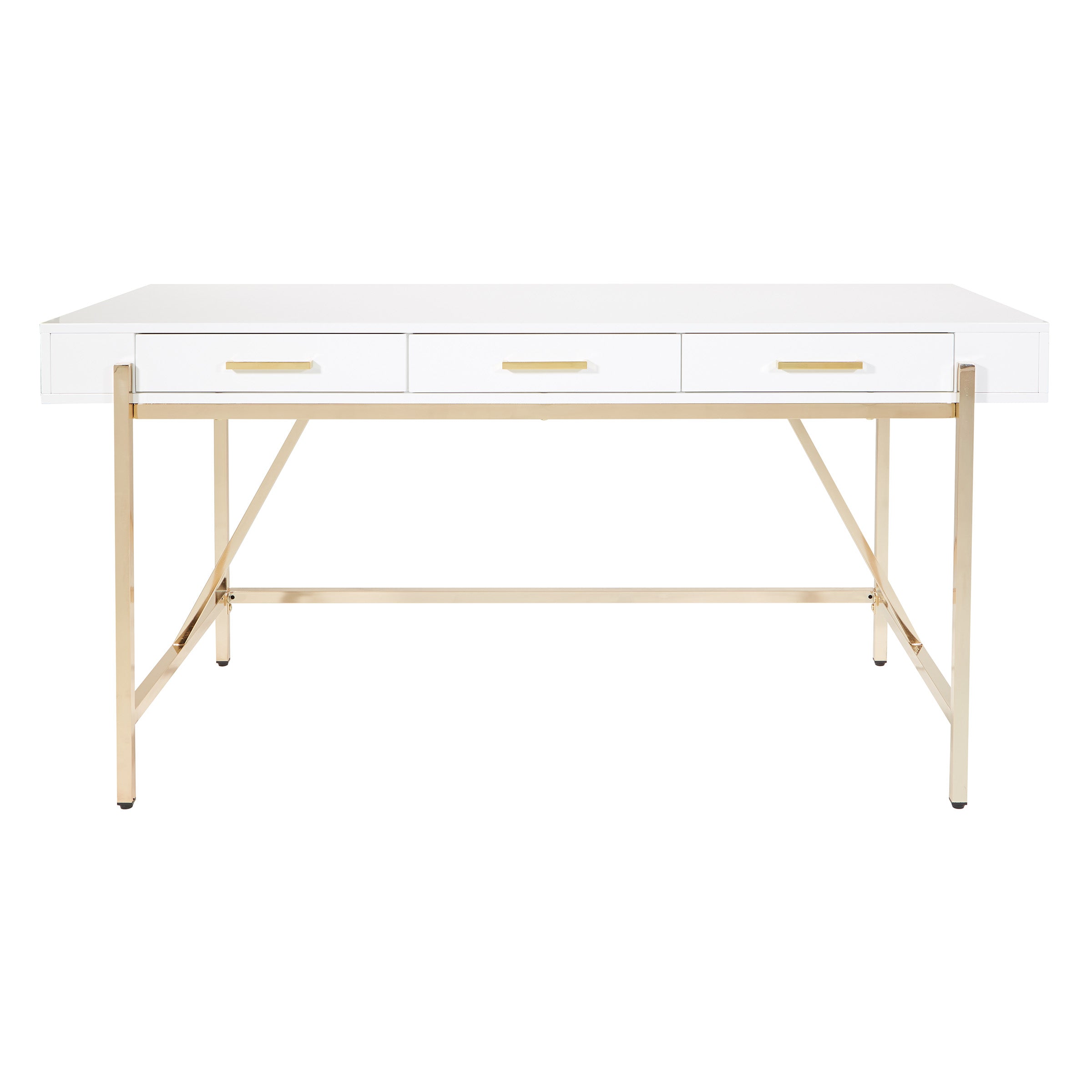 Broadway Desk - White/Gold