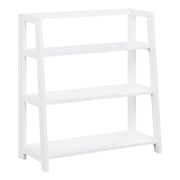 Bayfront 3-Shelf Folding Bookcase in Willow White Finish