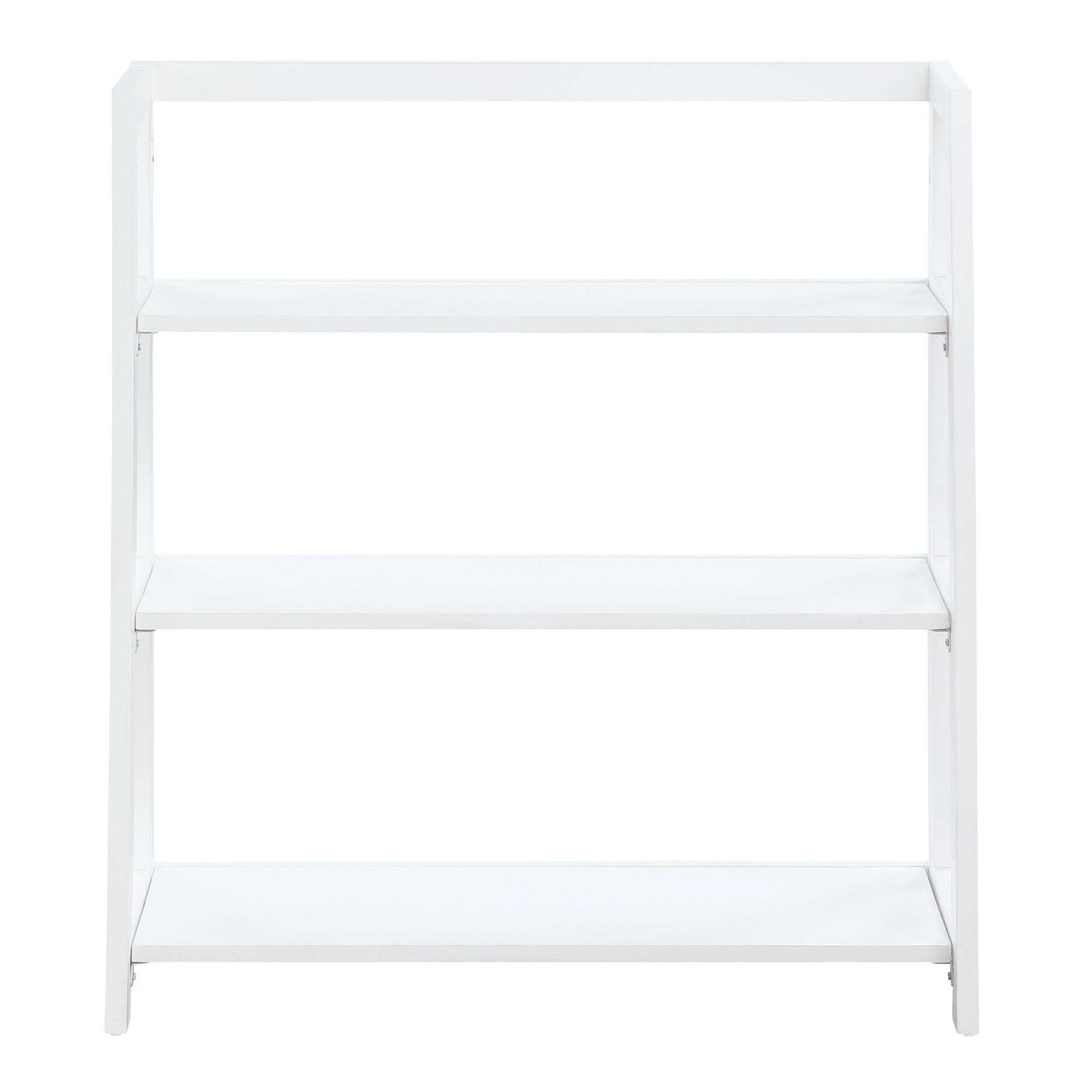 Bayfront 3-Shelf Folding Bookcase in Willow White Finish