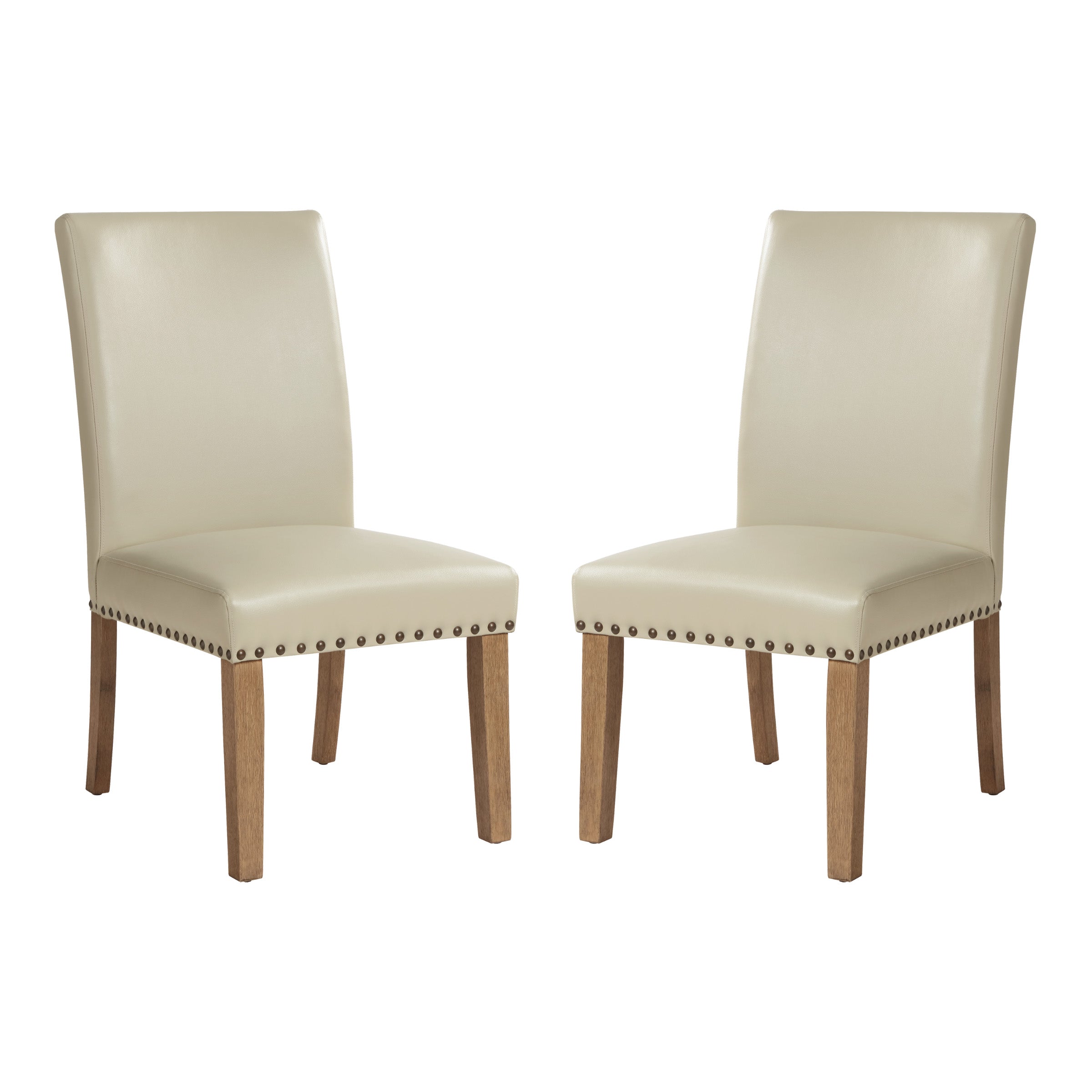 Bryden Dining Chair 2 Pack in Pigeon Fabric with Medium Oak Legs