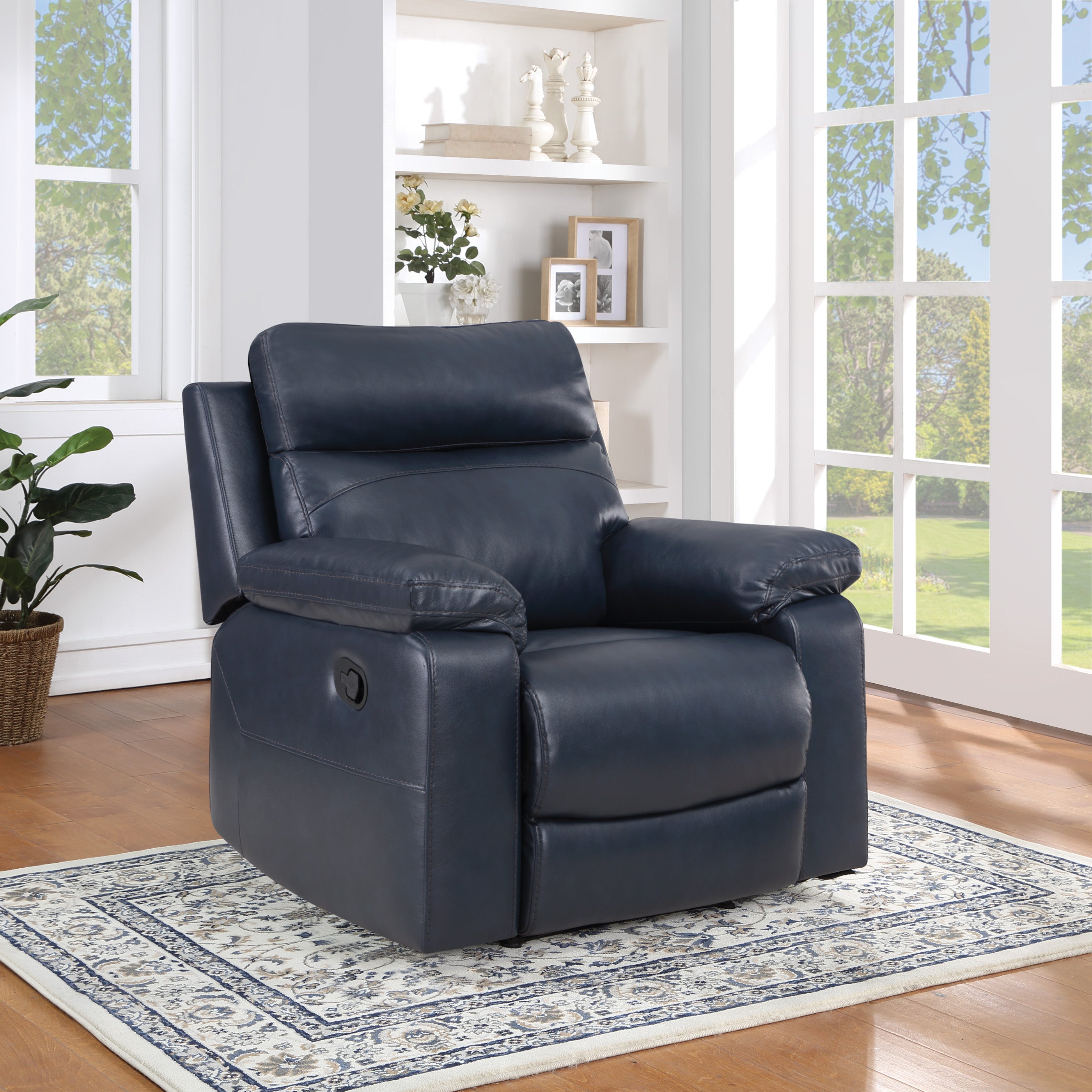 Bryson Recliner  - Navy