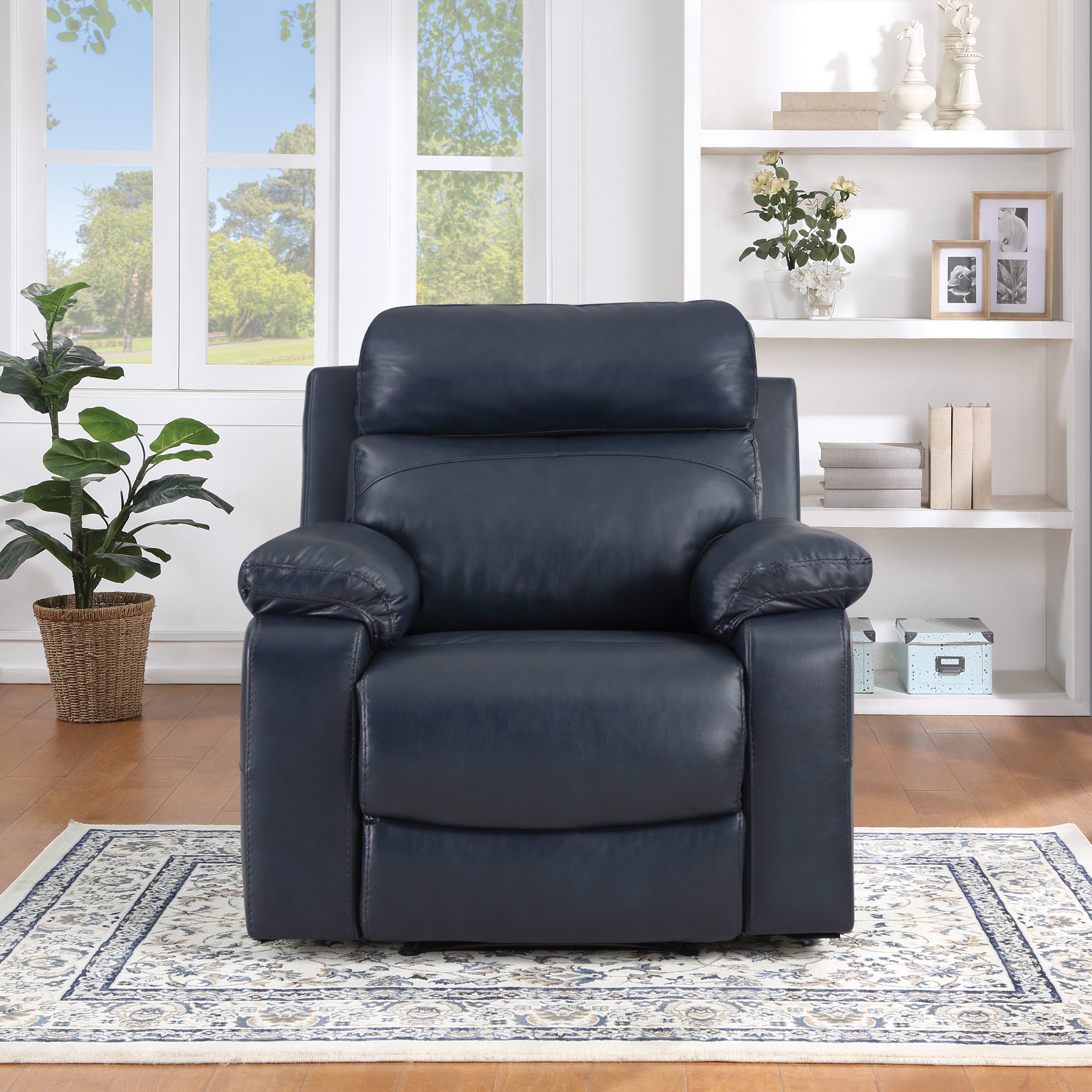 Bryson Recliner  - Navy